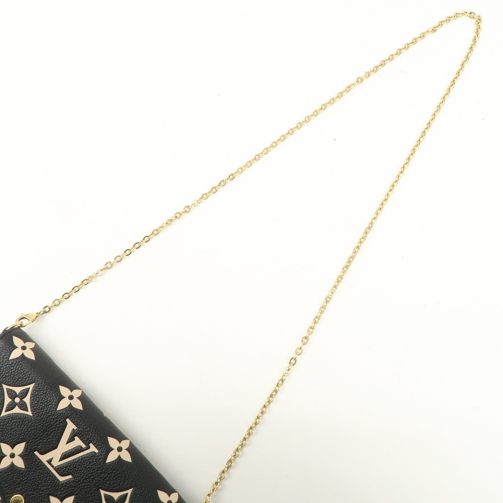 Louis Vuitton Monogram Empreinte Pochette Félicie Black M82479 Used