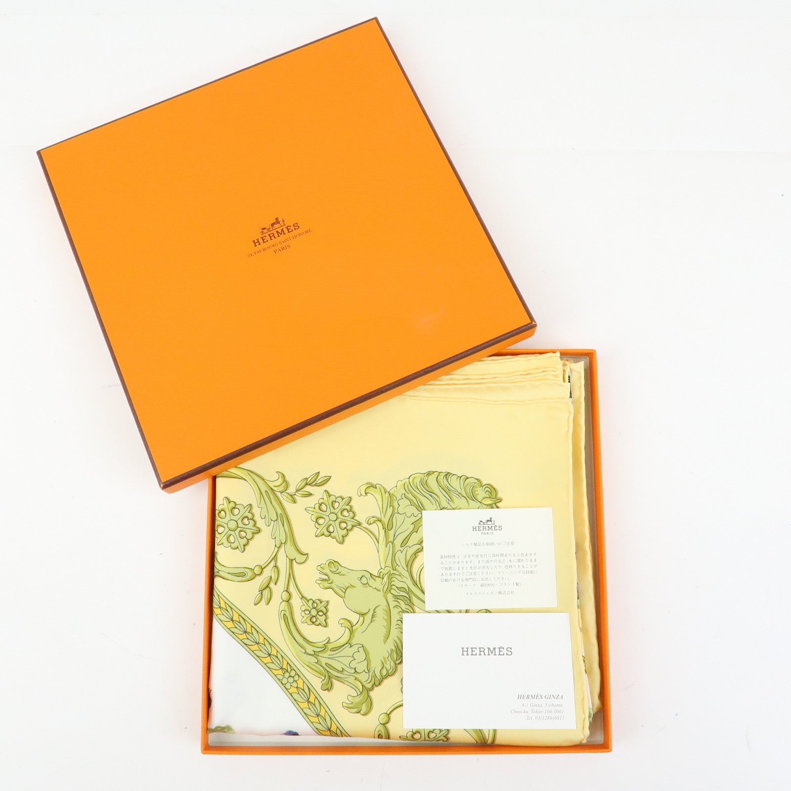 HERMES Carre 90 Silk 100% Scarf LA PROMENADE DE LONGCHAMPS