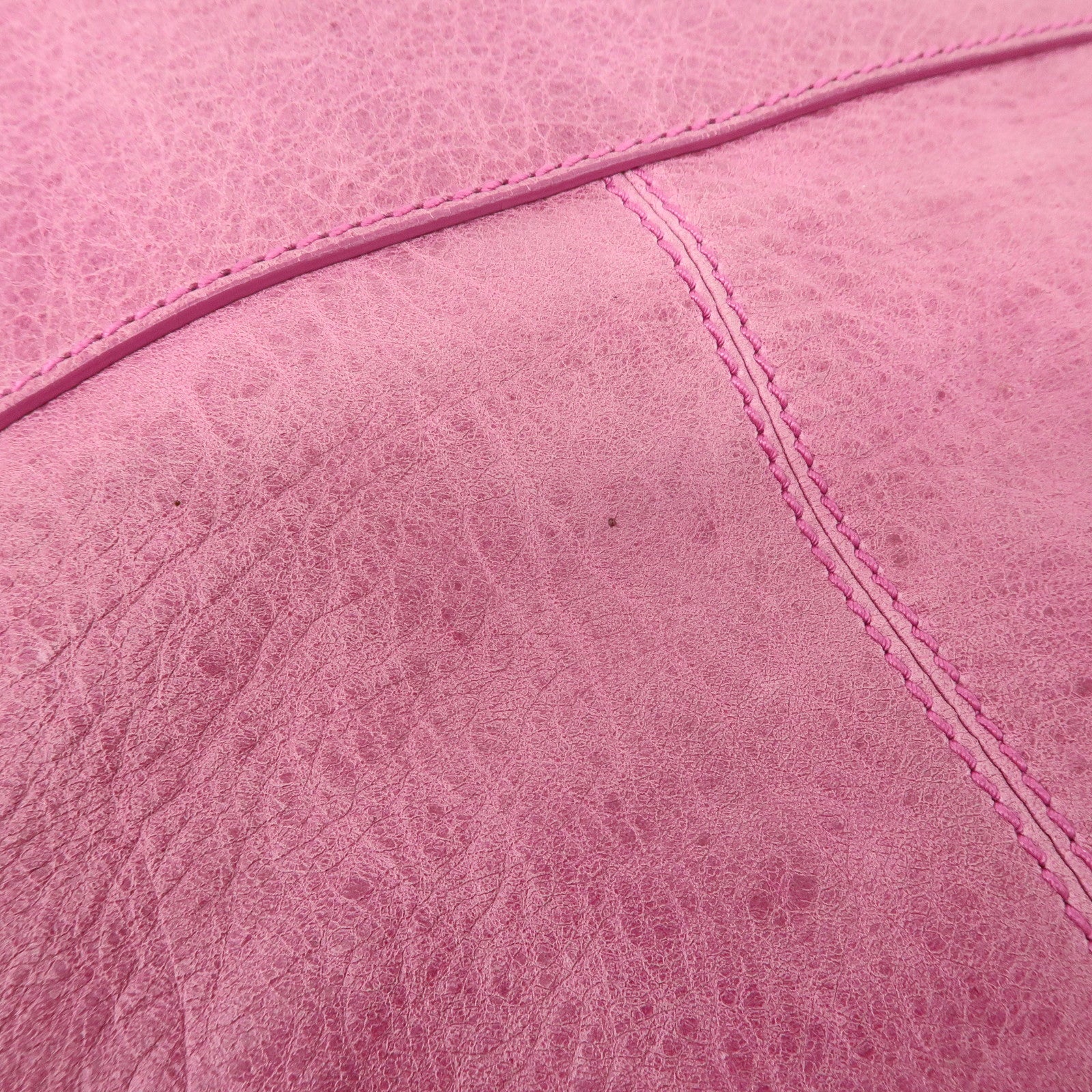 BALENCIAGA The Giant Slim Leather Shoulder Bag Hand Bag Pink 192911 Used