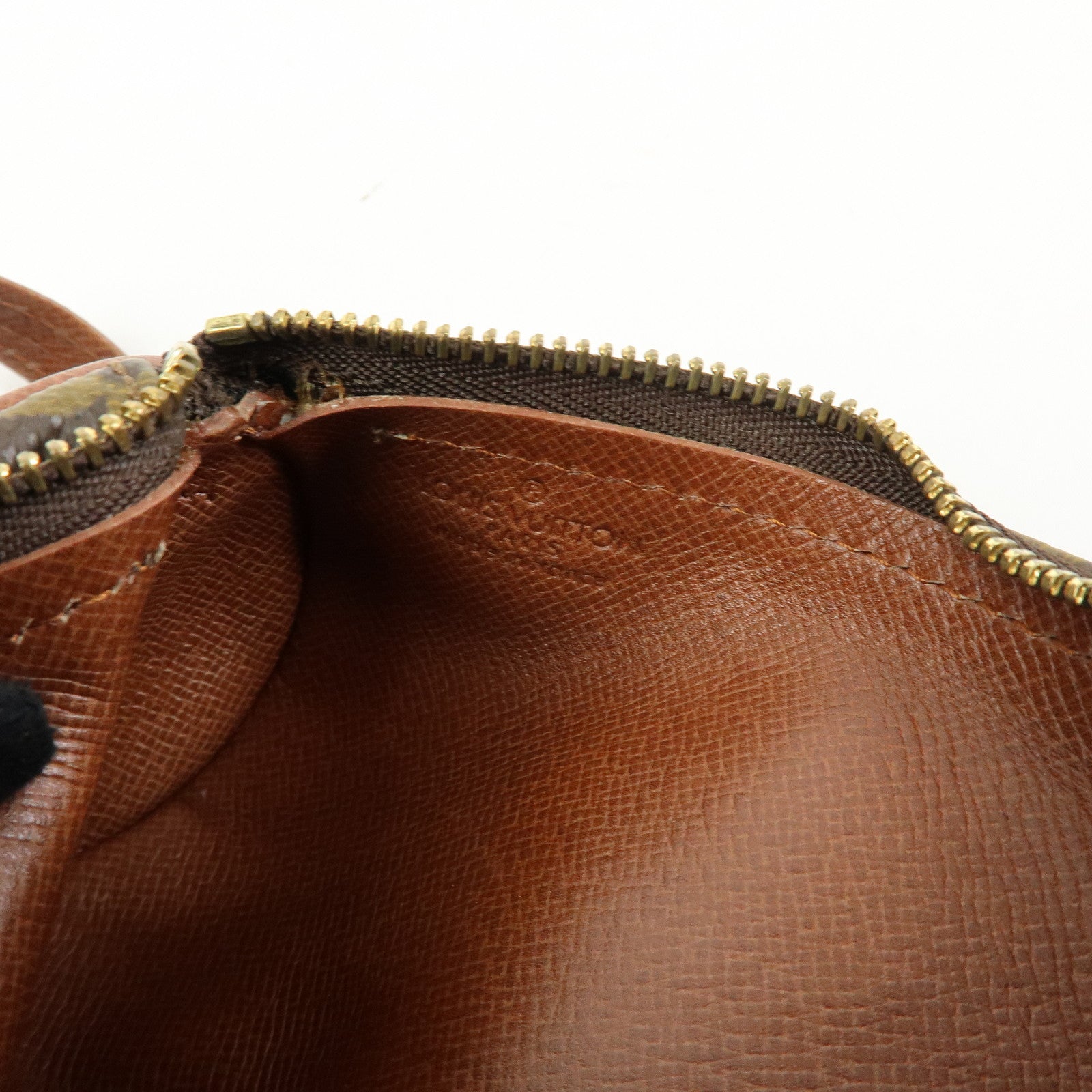 Louis Vuitton Monogram Trousse Ronde Pen Case Brown M47630