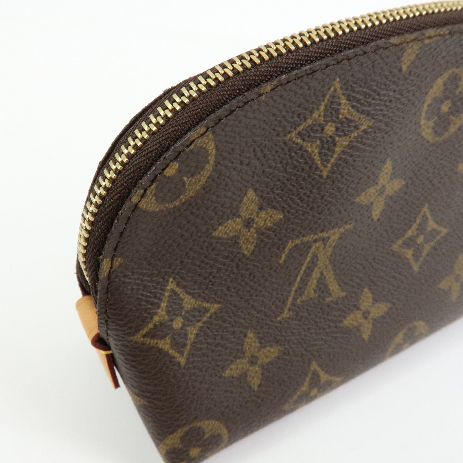Louis Vuitton Monogram Pochette Cosmetic PM Pouch Brown M47515