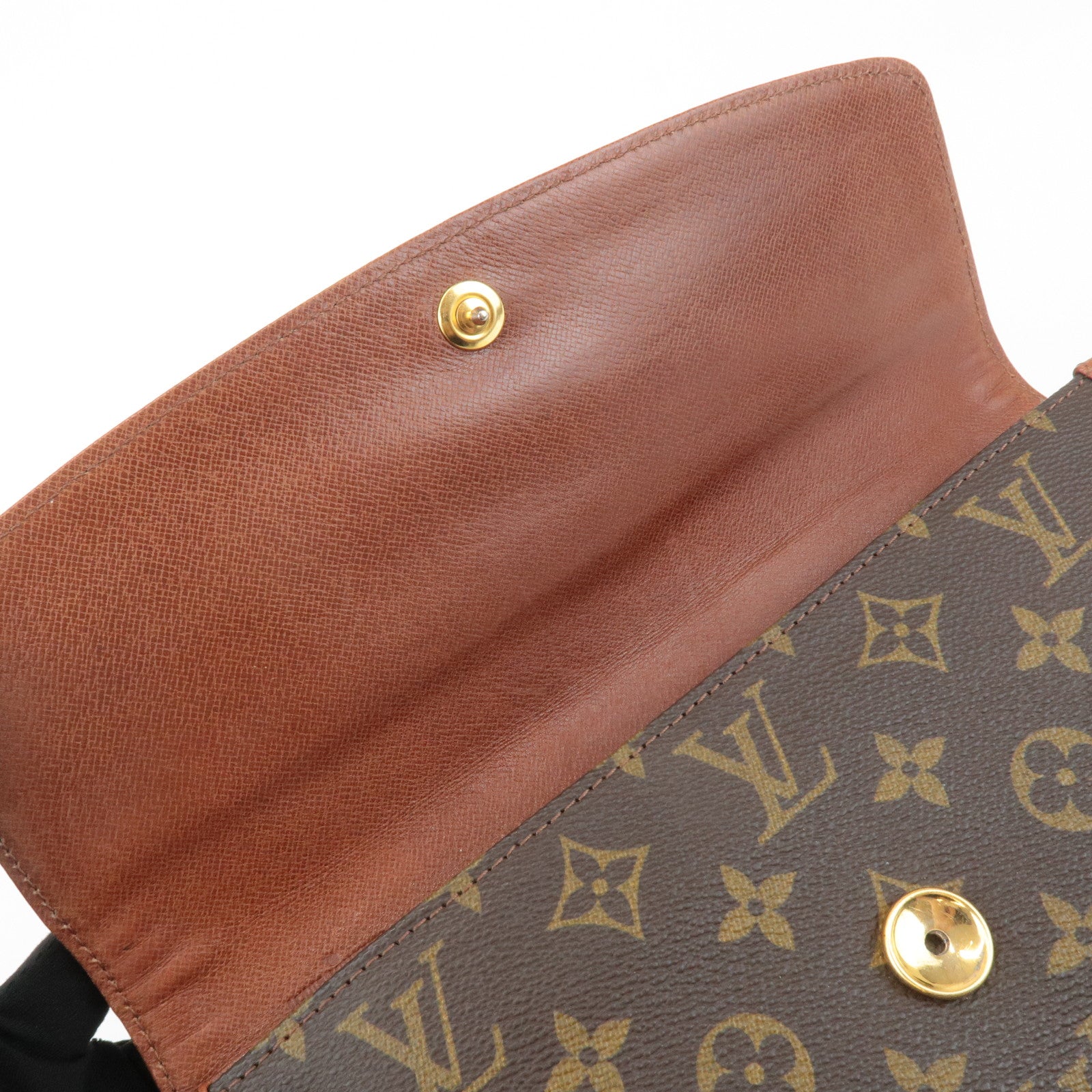 Louis Vuitton Monogram Leather Pochette Damme PM Clutch Bag M51812