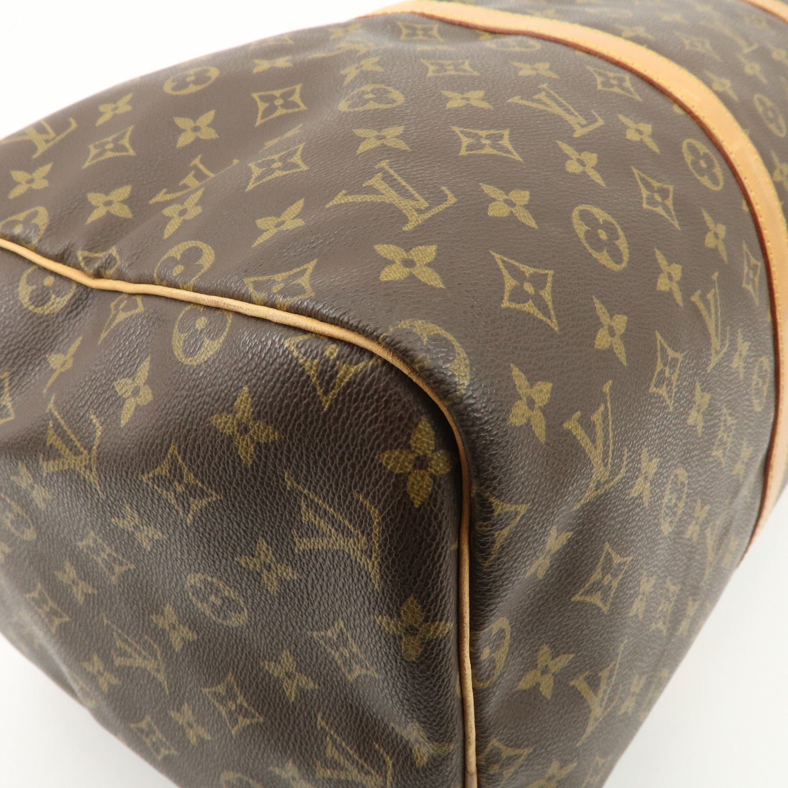 Louis Vuitton Monogram Sac Souple 55 Boston Bag Brown M41622