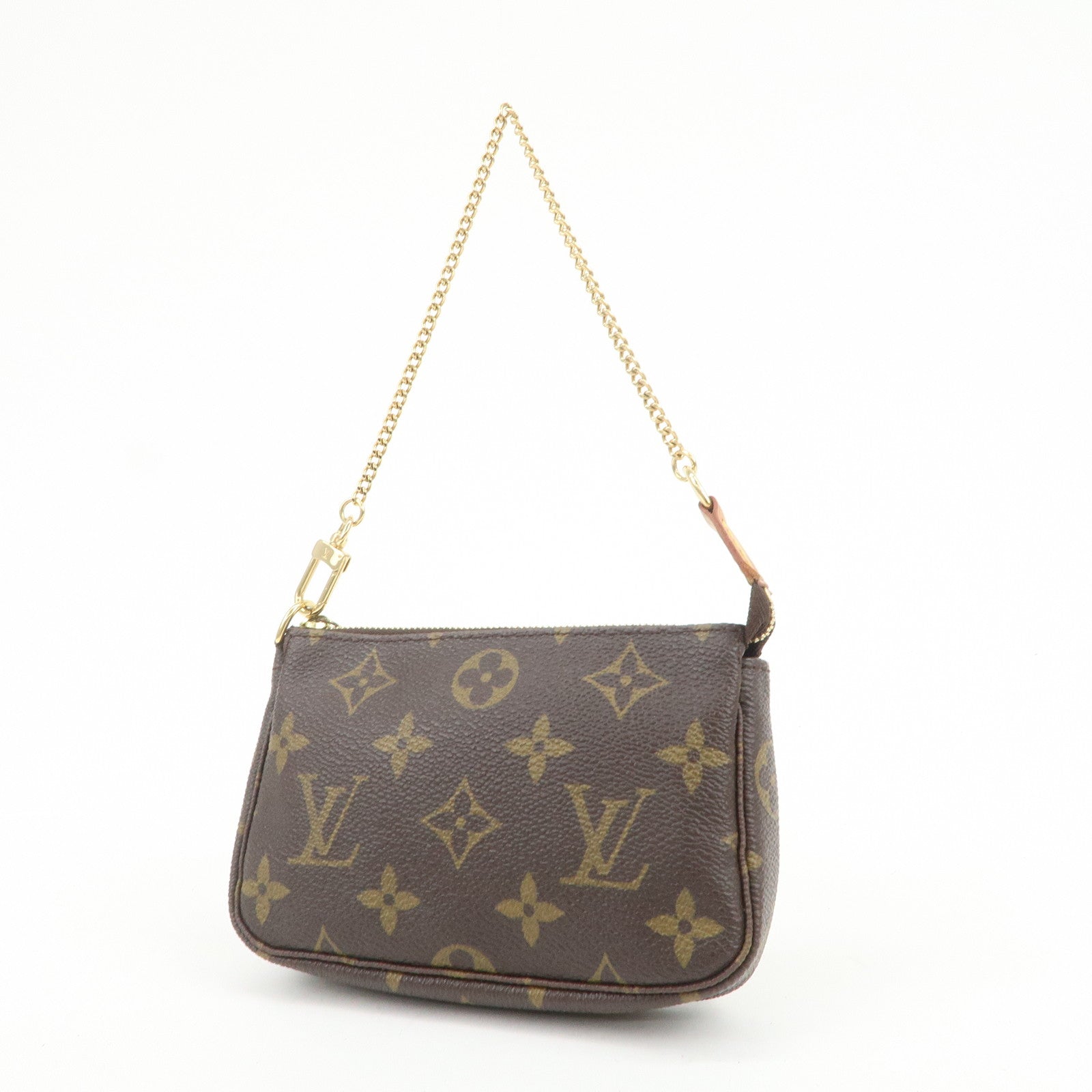 Louis Vuitton Monogram Mini Pochette Accessoires Hand Bag M58009