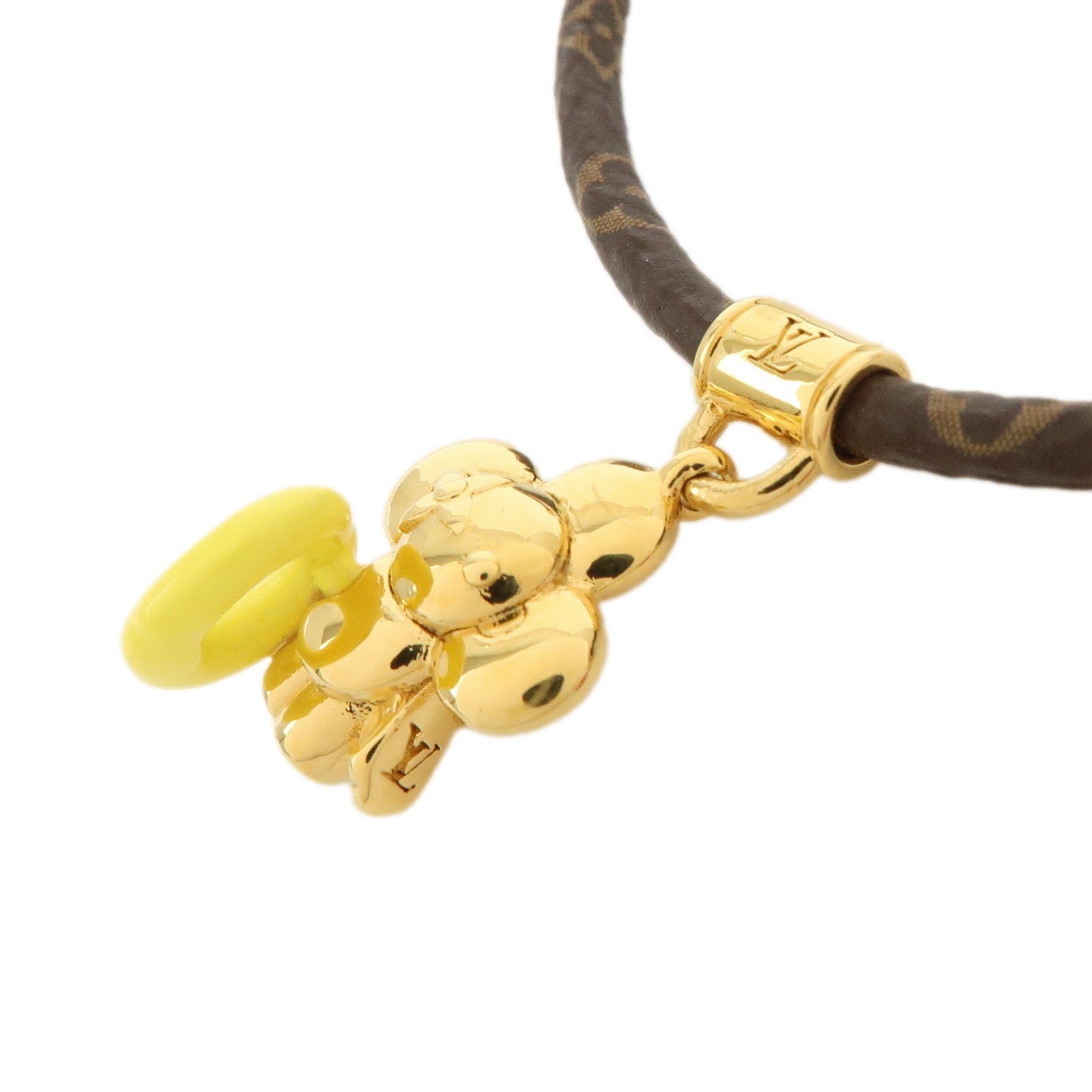 Louis Vuitton Monogram Canvas Metal Vivienne Pool Bracelet M1016Z