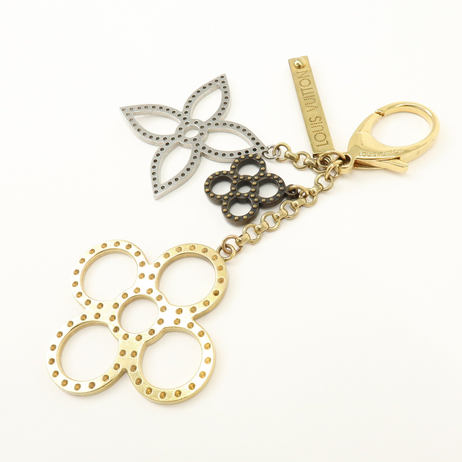 Louis Vuitton Bijoux Sac Tapage Metal Bag Charm Gold Silver M65090