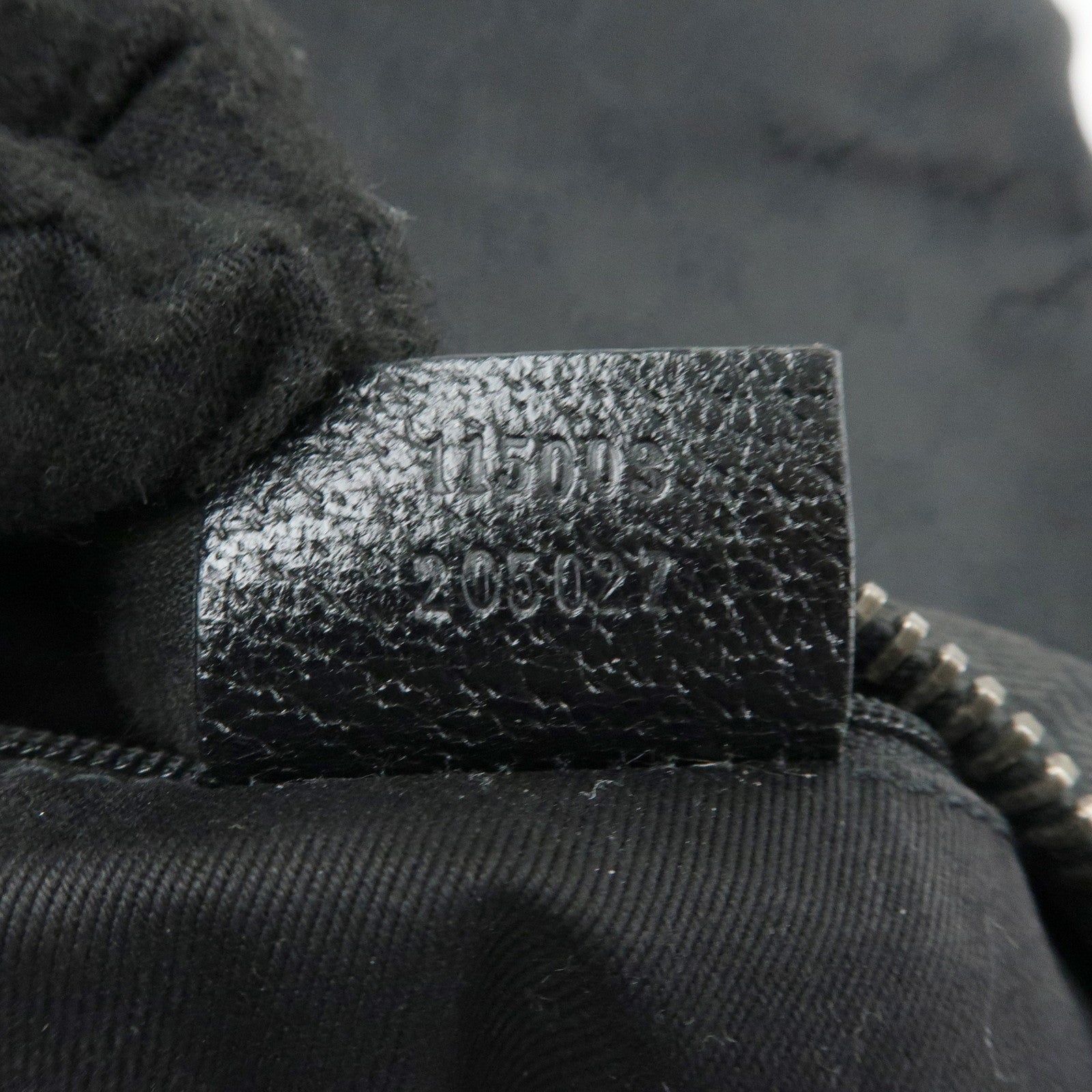 GUCCI GG Canvas Leather Shoulder Bag Hand Bag Black 115003