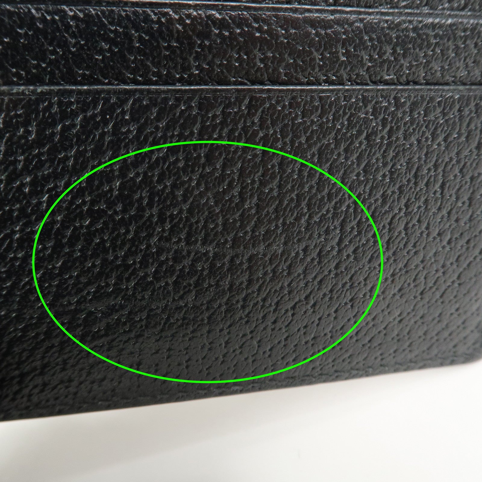 GUCCI Animalier Leather Card Case Card Holder Black 523685