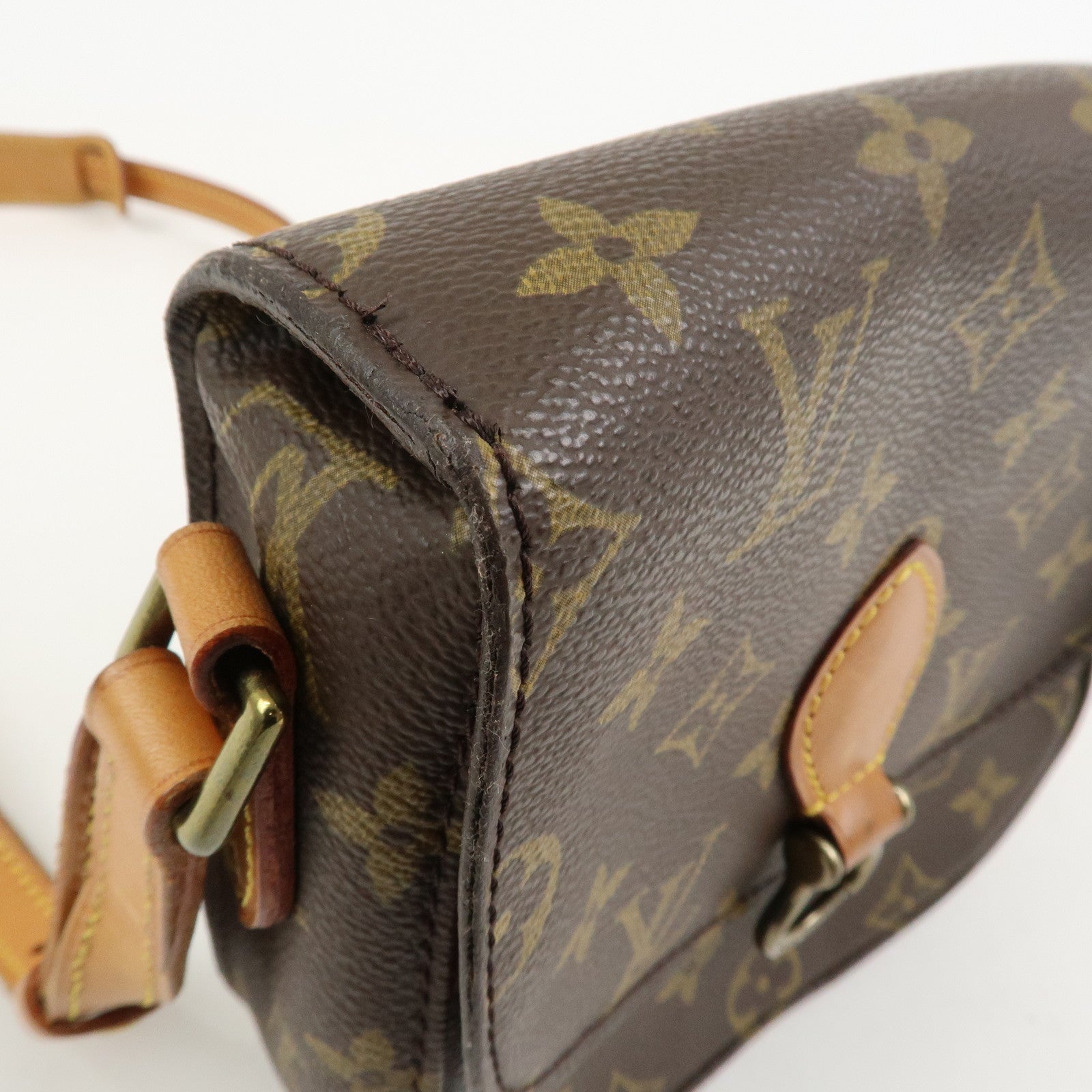 Louis Vuitton Monogram Saint Cloud MM Shoulder Bag Brown M51243