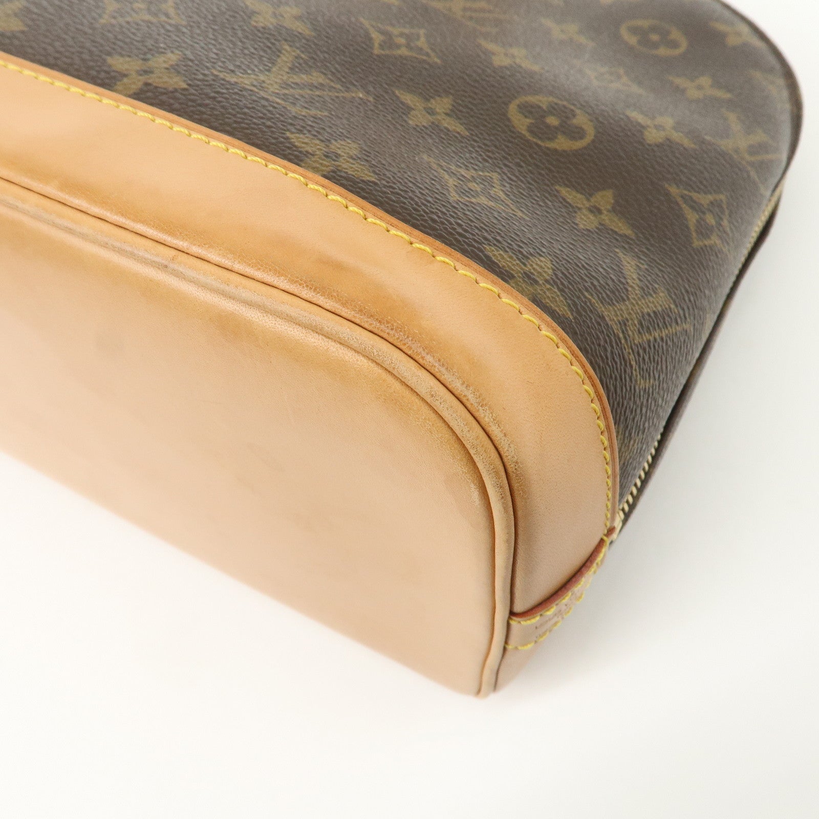 Louis Vuitton Monogram Alma PM Hand Bag Brown M51130 Used