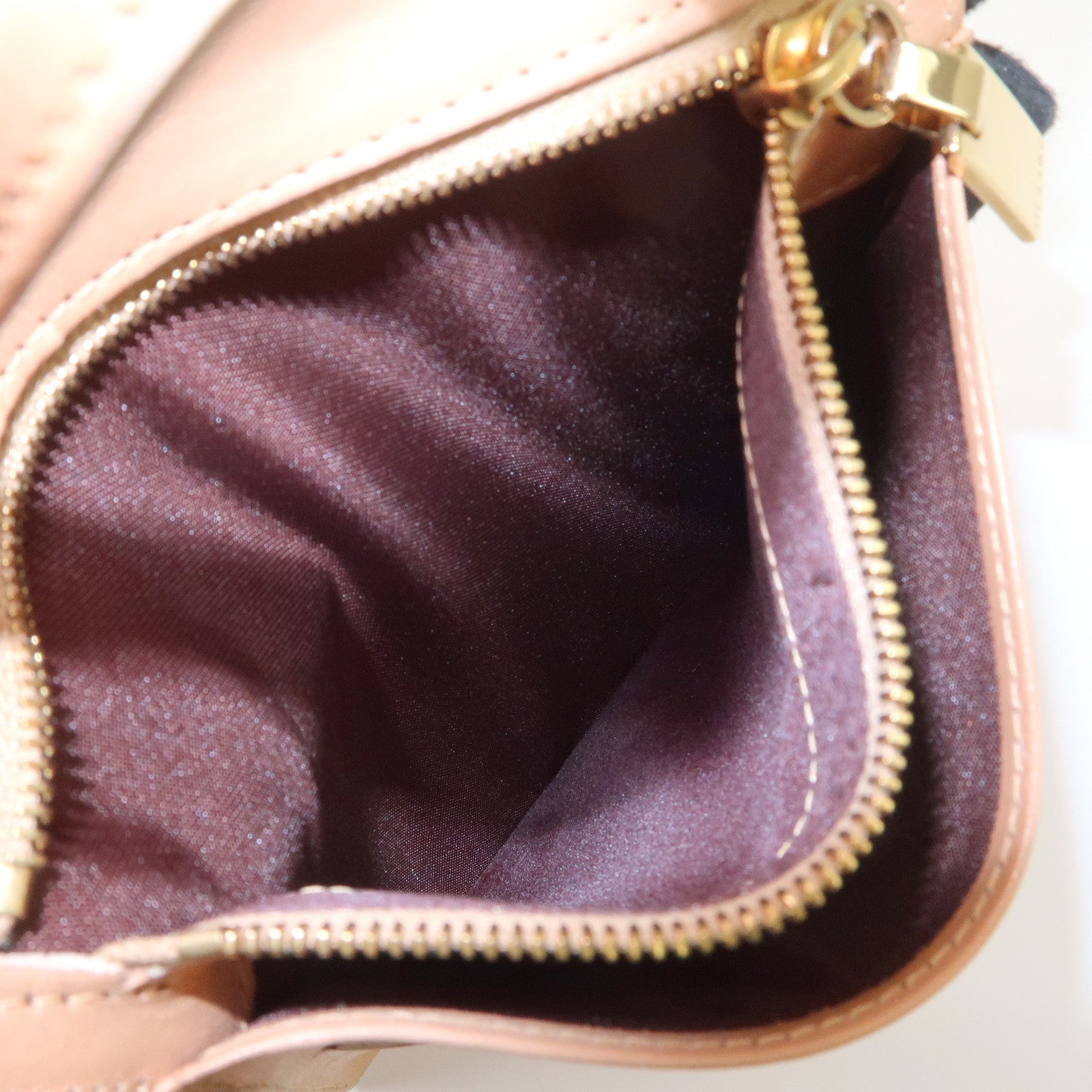 CELINE C Macadam Suede Shoulder Bag Crossbody Bag Ivory