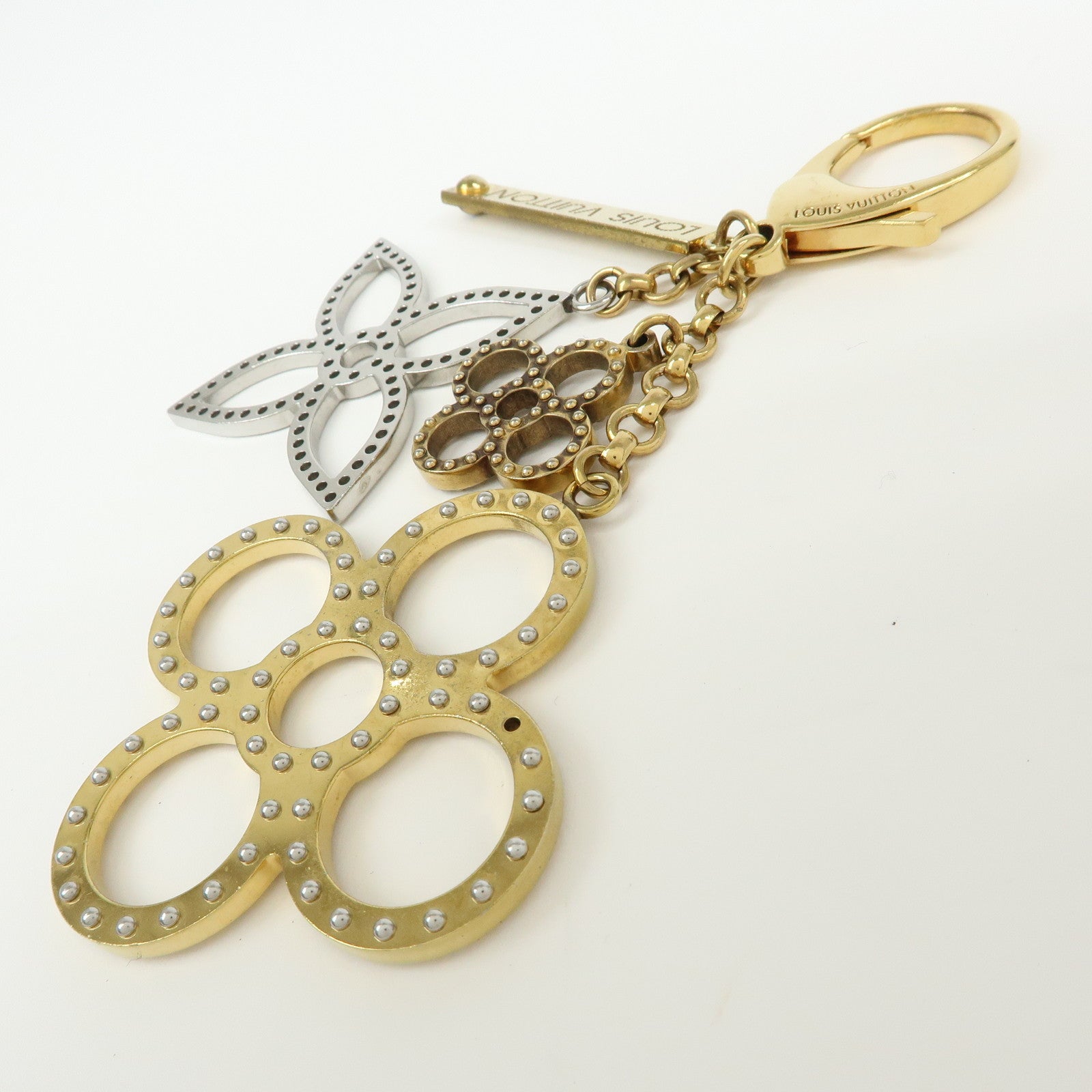 Louis Vuitton Bijoux Sac Tapage Metal Bag Charm Gold Silver M65090