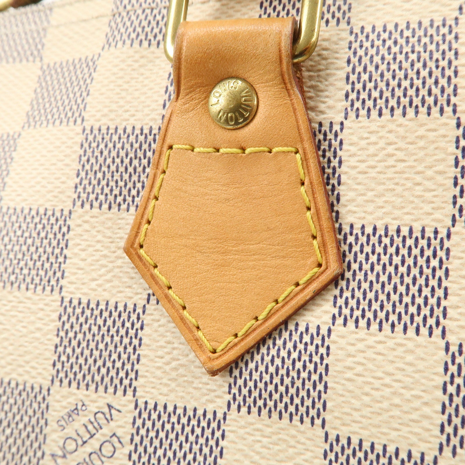 Louis Vuitton Damier Azur Speedy 30 Hand Bag Boston Bag N41533 Used