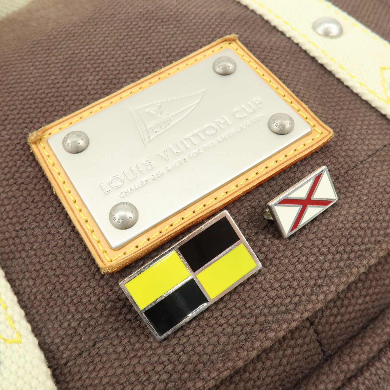 Louis Vuitton Antigua Besace PM Canvas Shoulder Bag Mocha M80661