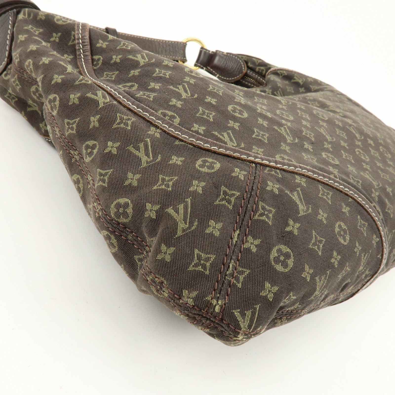 Louis Vuitton Monogram Mini Lin Manon MM Shoulder Bag Ebene M95619