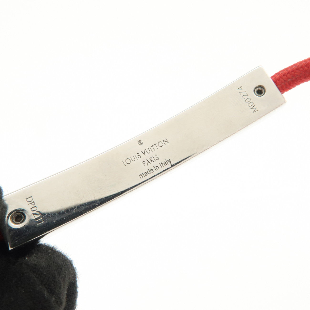 Louis Vuitton Bracelet LV Space Red Silver M00274