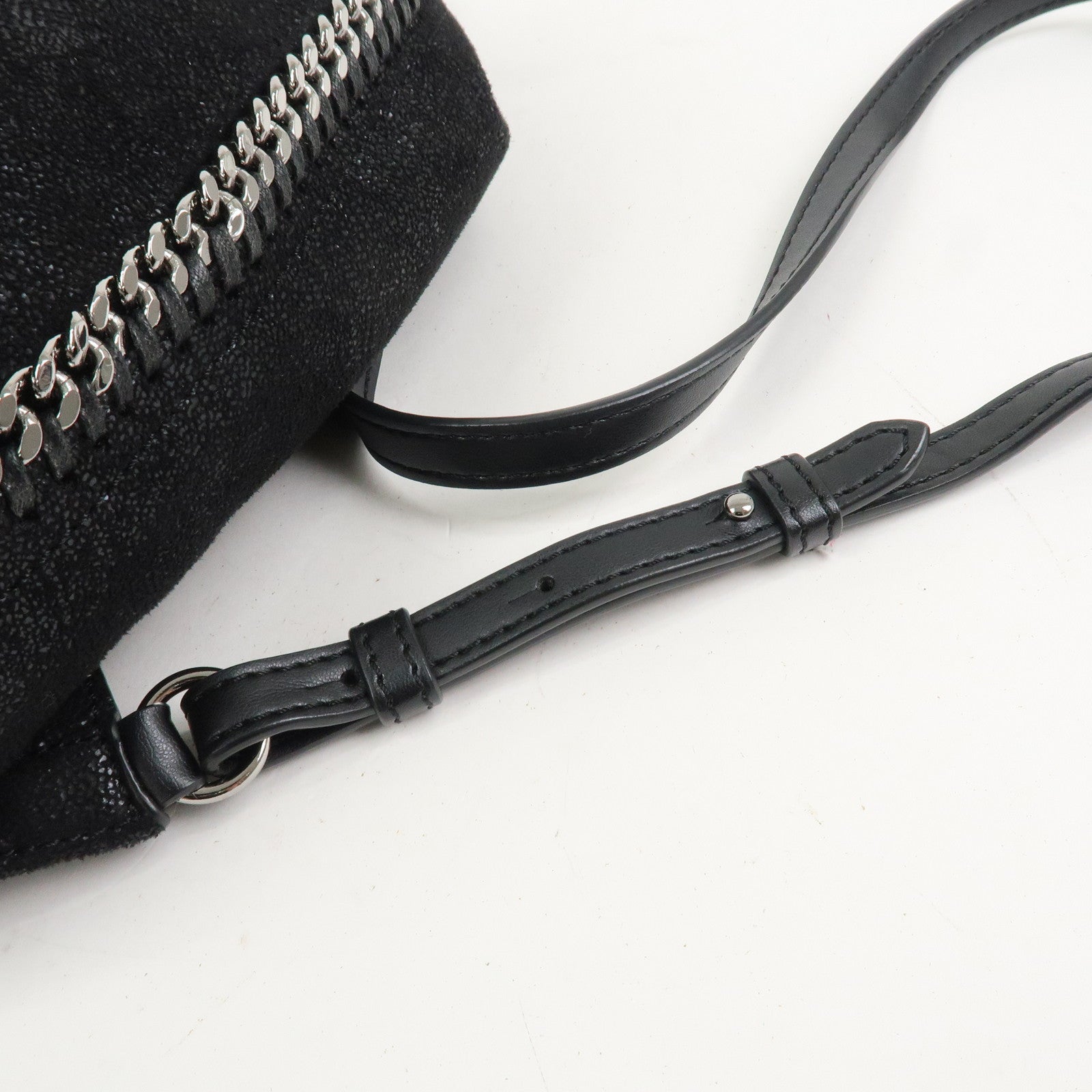 STELLA MCCARTNEY Falabella Polyester Leather Backpack Black