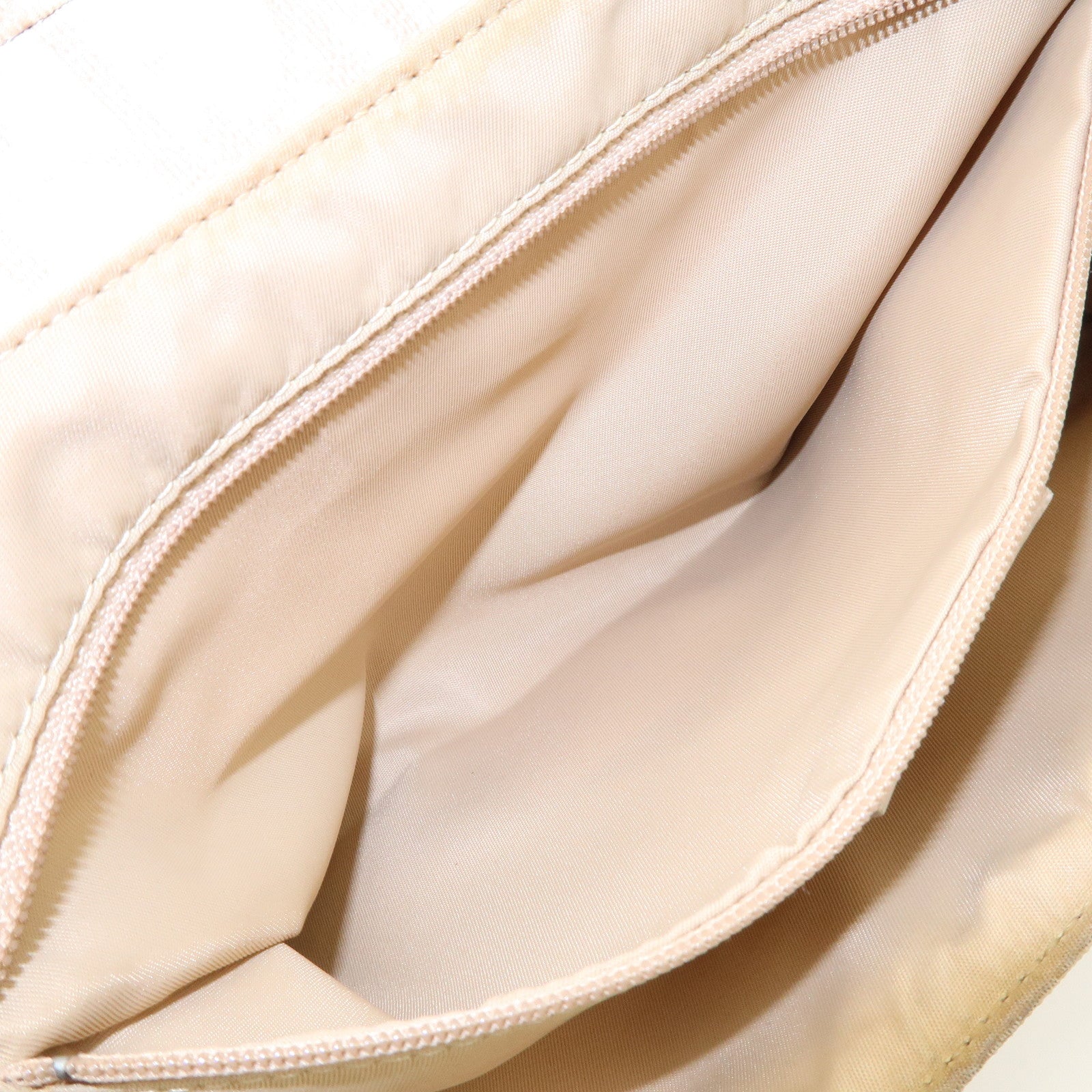 Christian Dior Romantic Trotter PVC Leather Shoulder Bag Hand Bag Beige