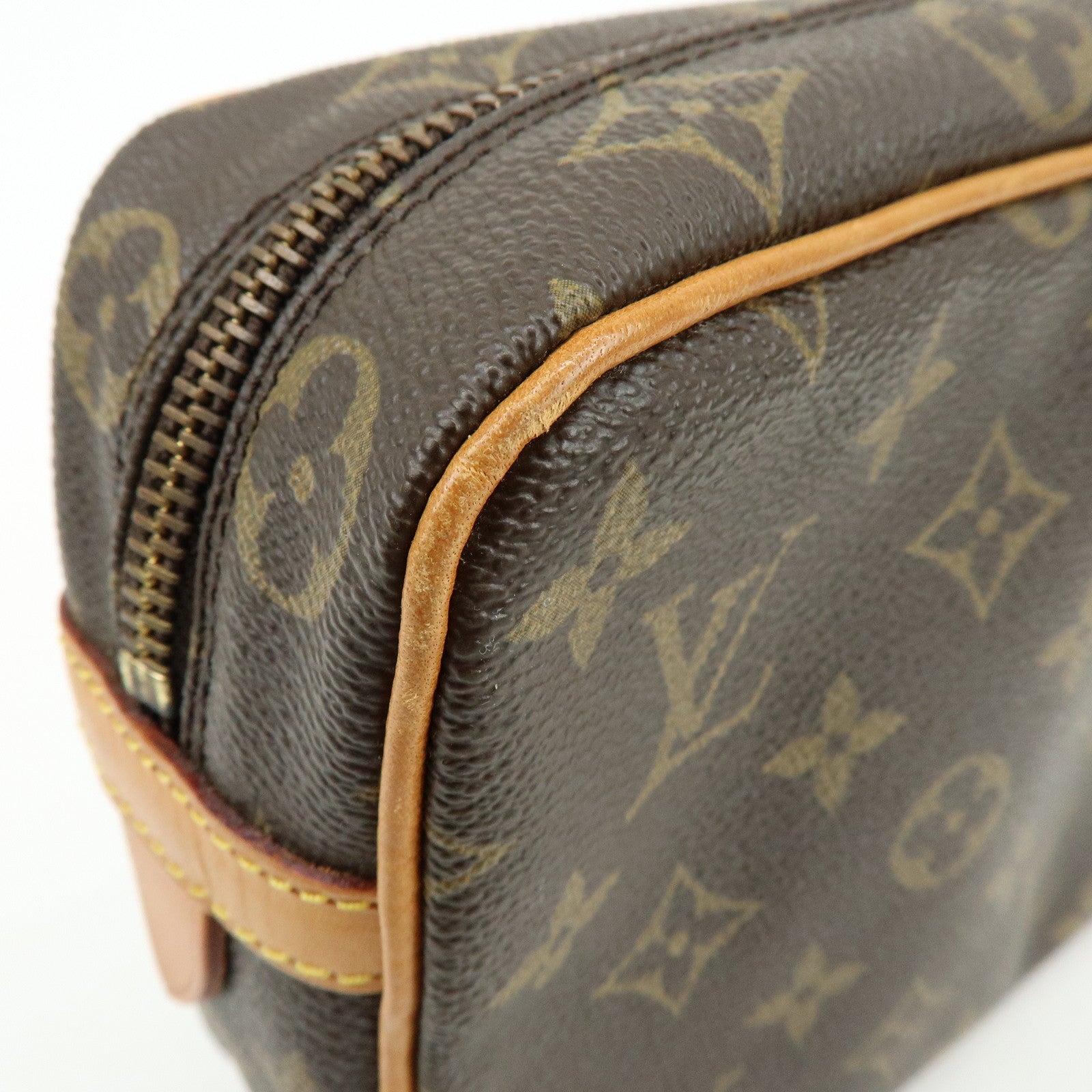 Louis Vuitton Monogram Compiegne 23 Pouch Clutch Bag Brown M51845