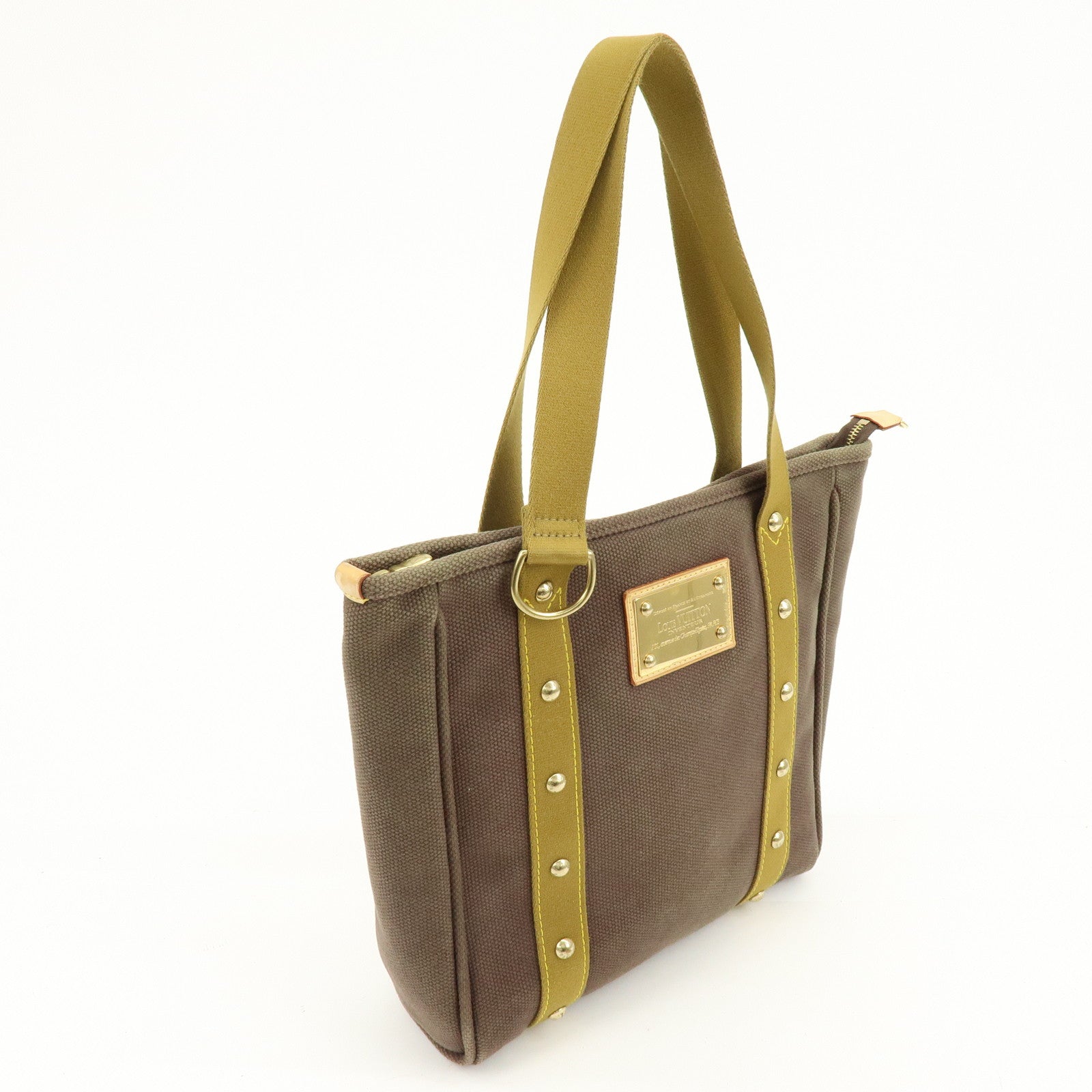 Louis Vuitton Antigua Cabas MM Tote Bag Shoulder Bag Brown M40086