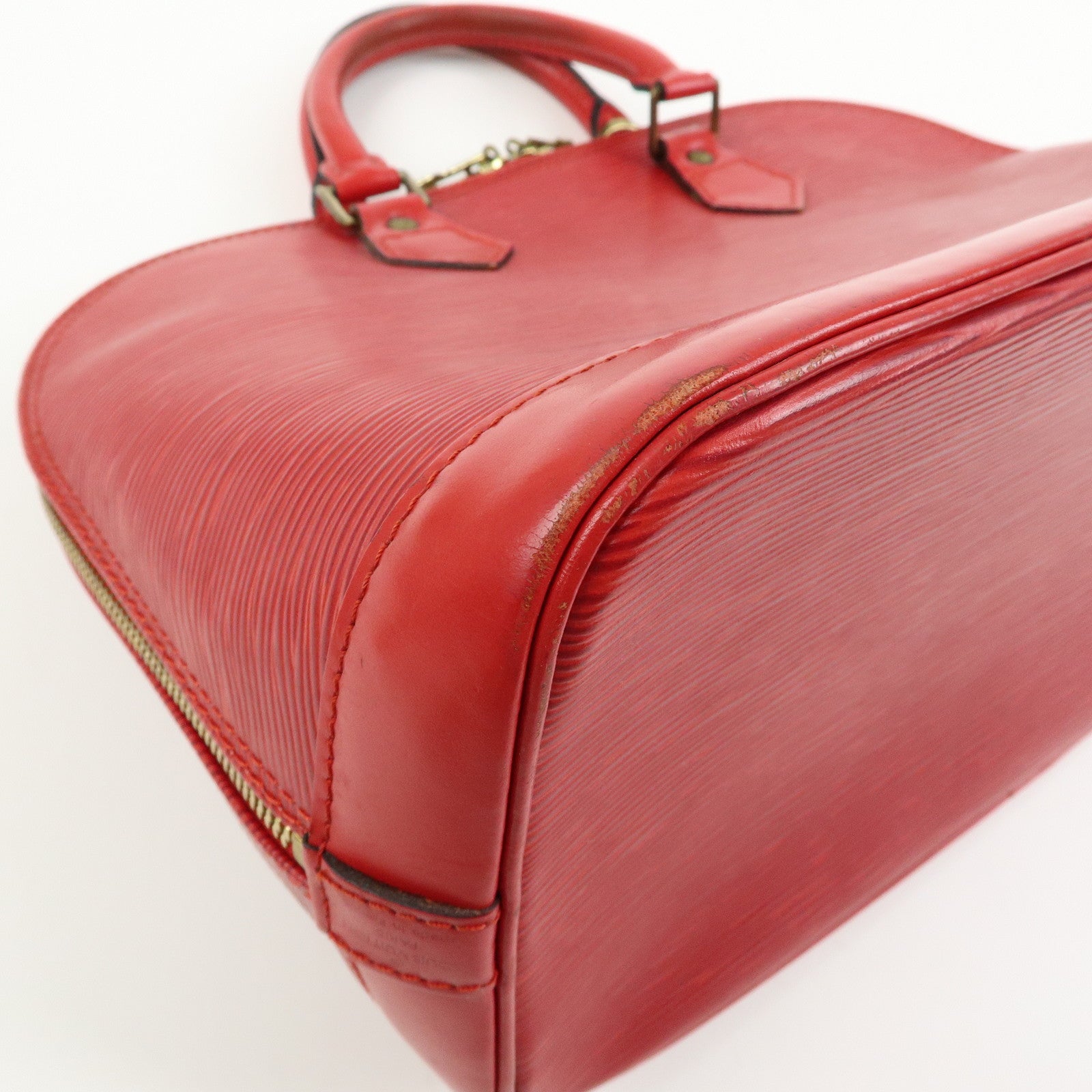 Louis Vuitton Epi Leather Alma Hand Bag Castilian Red M52147