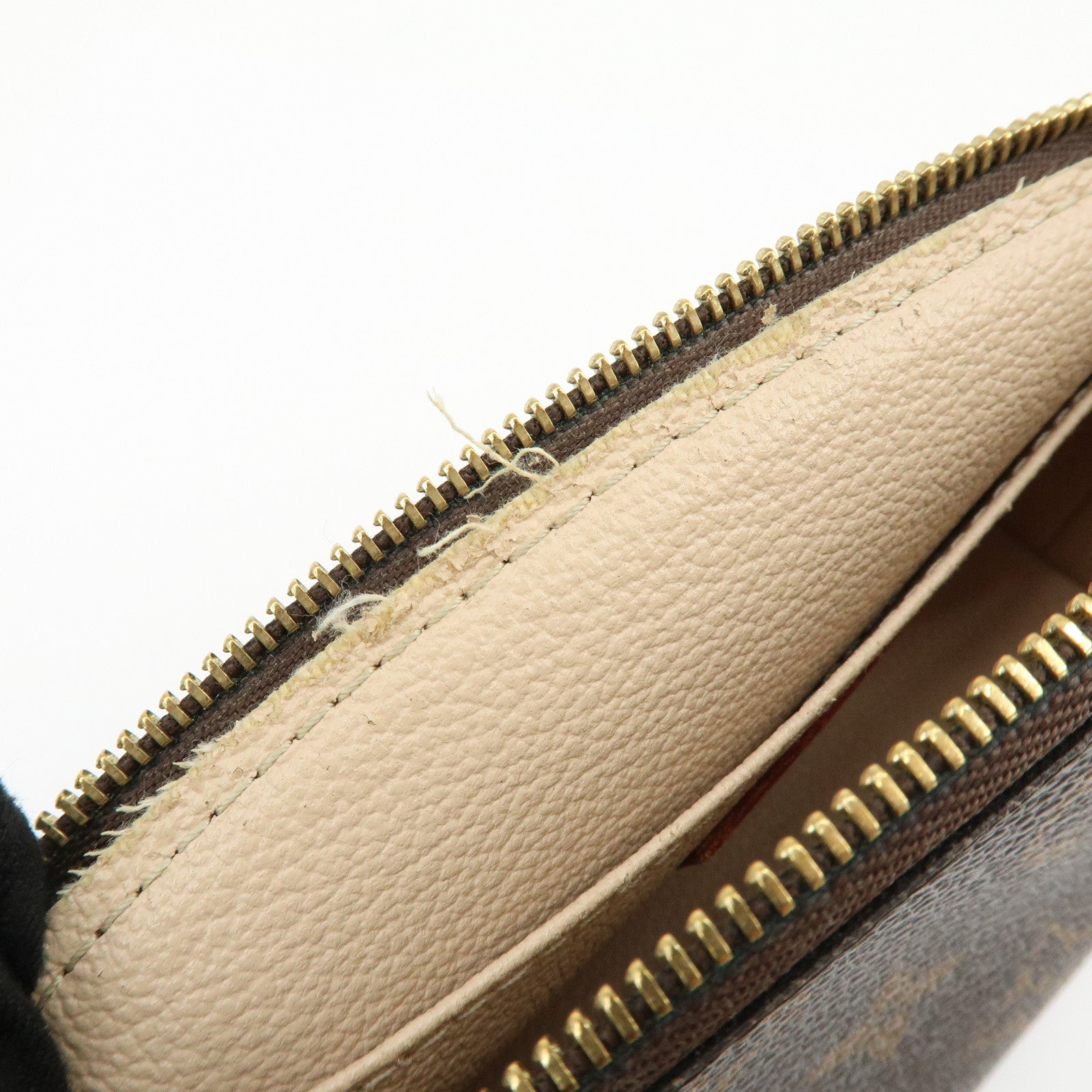 Louis Vuitton Monogram Pochette Cosmetic PM Pouch Brown M47515
