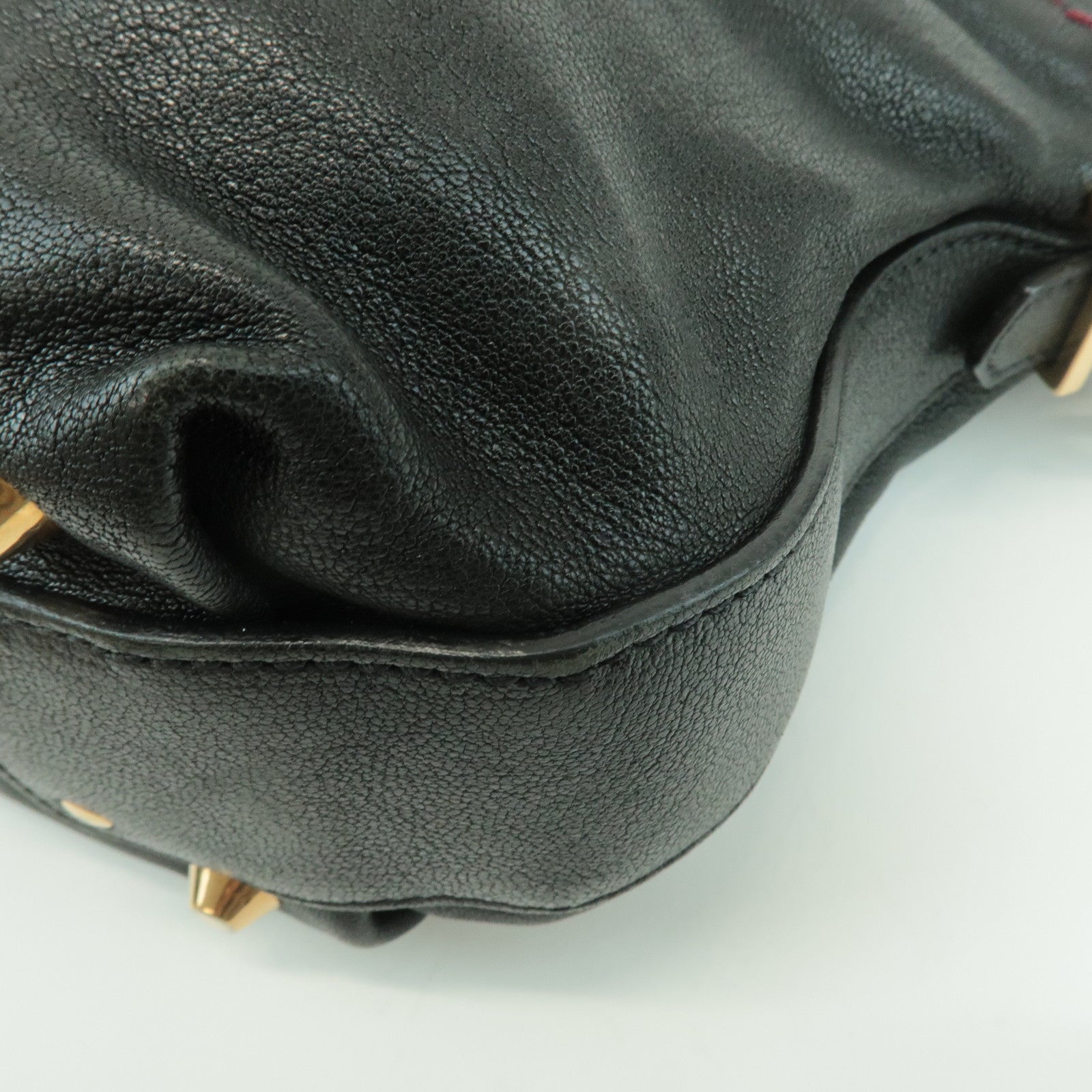 Chloe Angie Leather 2Way Tote Bag Hand Bag Shoulder Bag Black Used