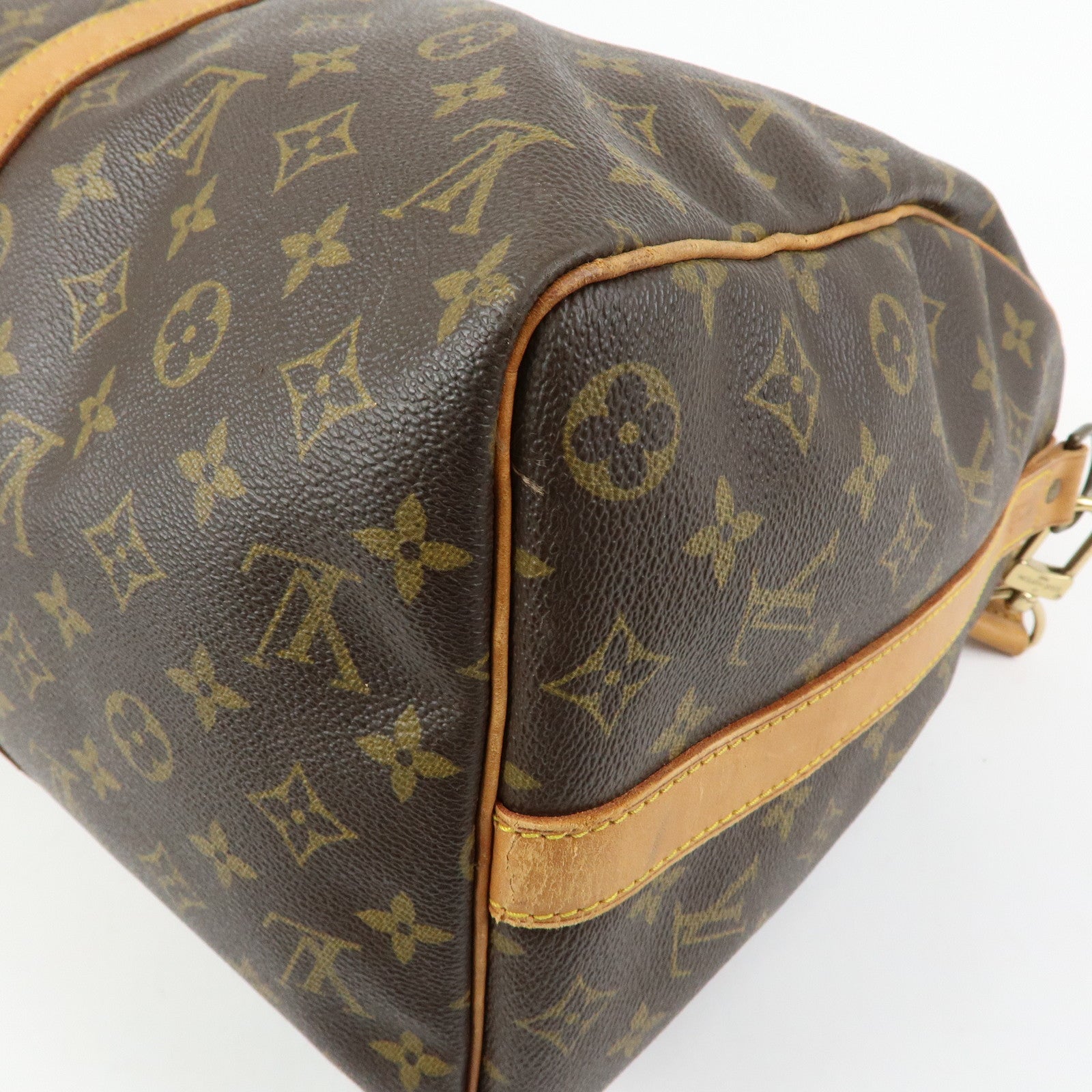 Louis Vuitton Monogram Keep All Bandouliere 45 Boston Bag M41418