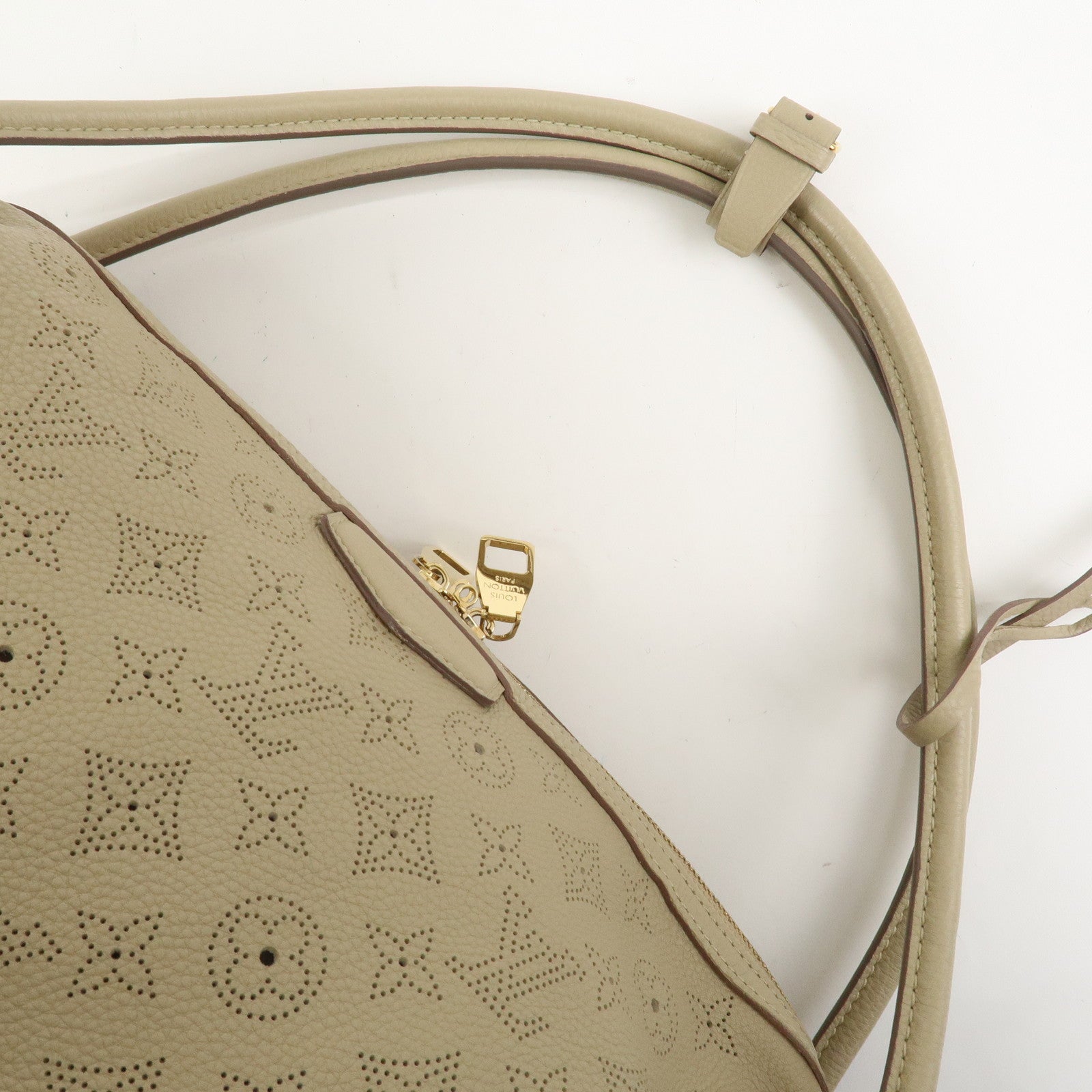 Louis Vuitton Galatea MM Leather Shoulder Bag Coquille Beige M93852