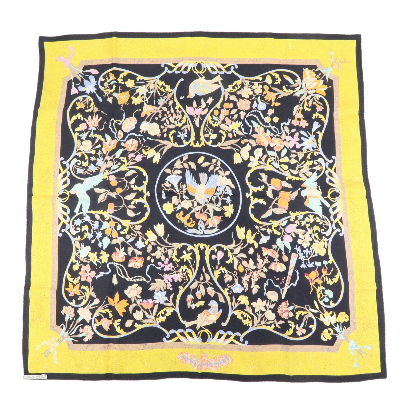 HERMES Carre 90 Silk 100% Scarf PIERRES D' ORIENT ET D' OCCIDENT