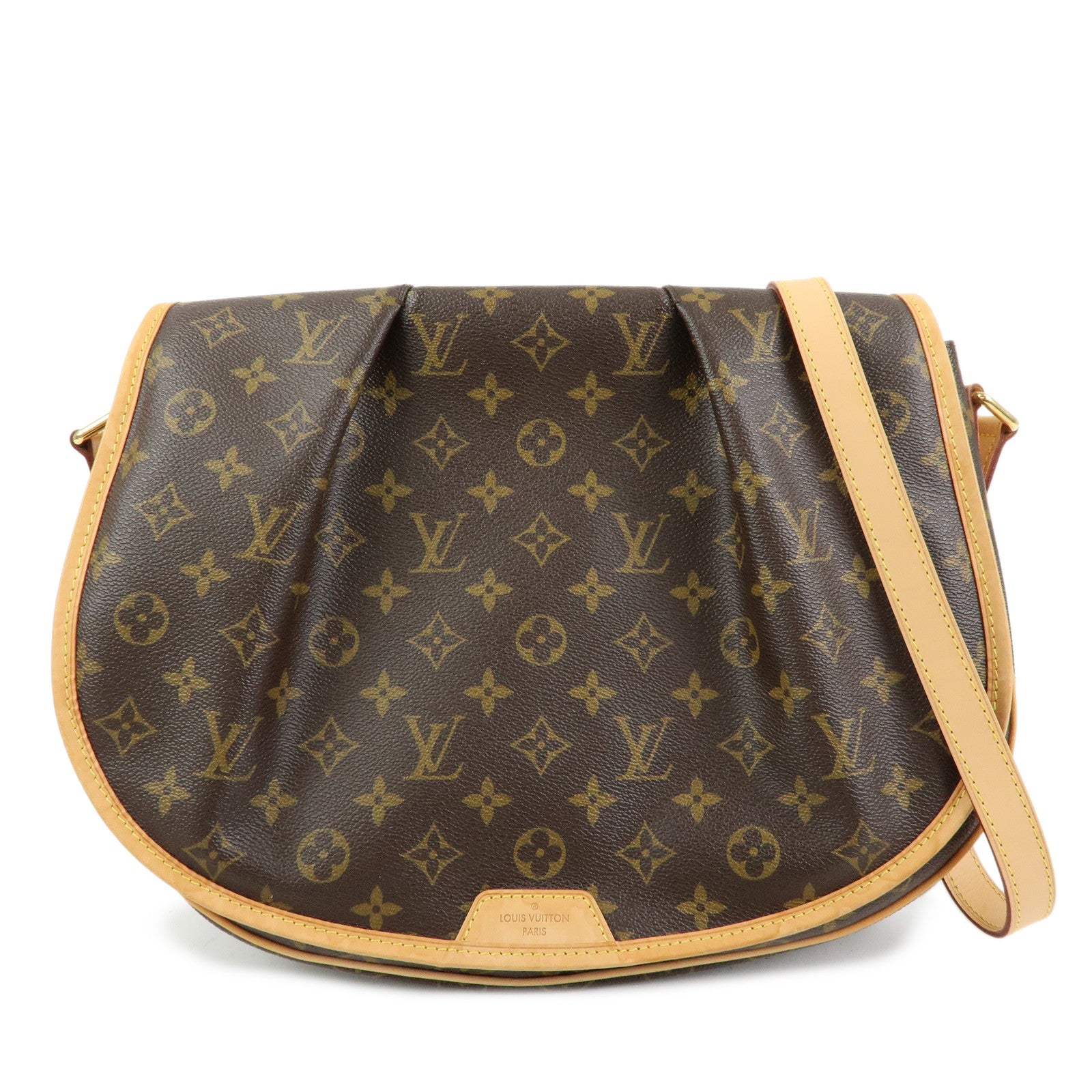 Louis Vuitton Monogram Menilmontant MM Shoulder Bag Brown M40473
