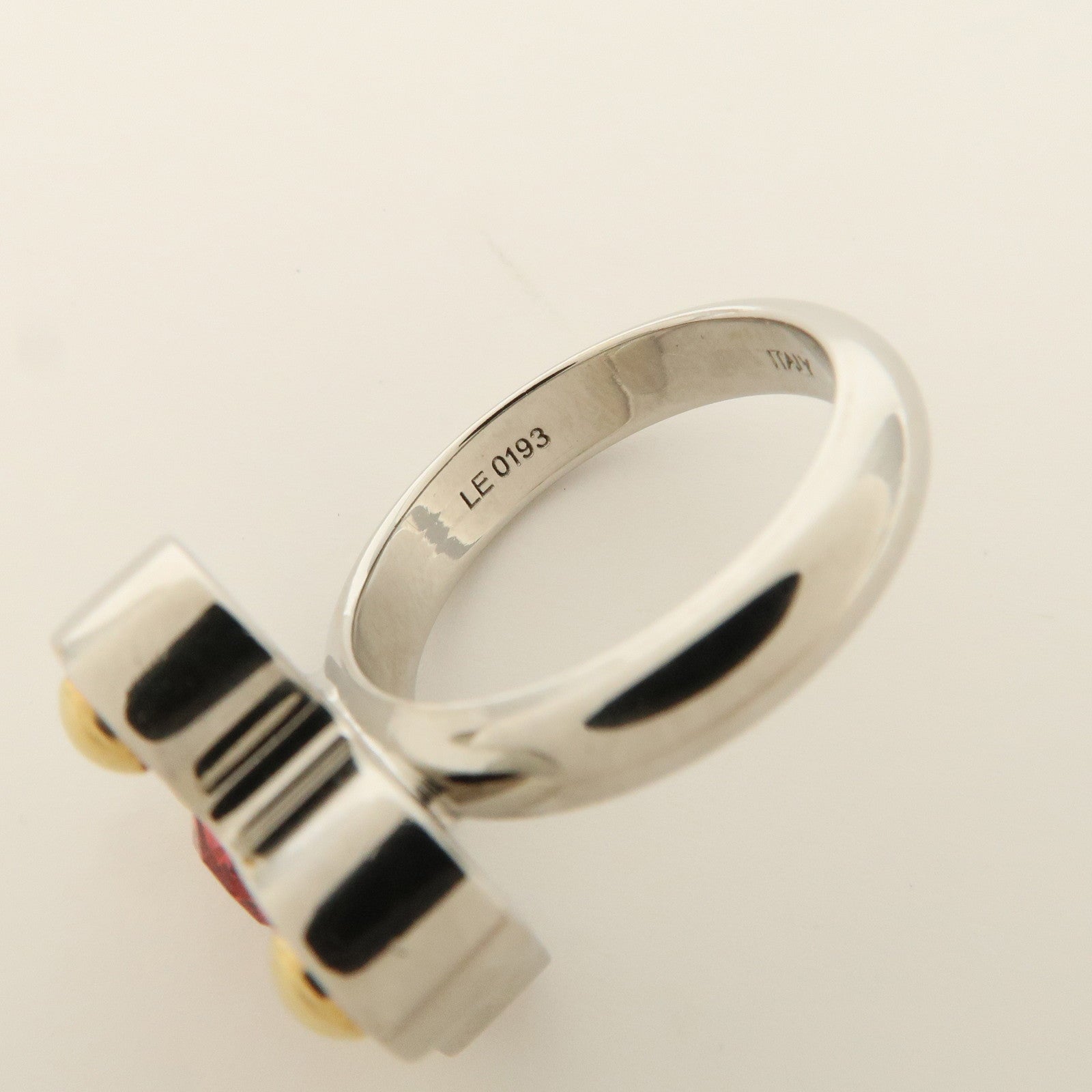 Louis Vuitton Set of 2 Bague Love Letters Ring Size M M67117