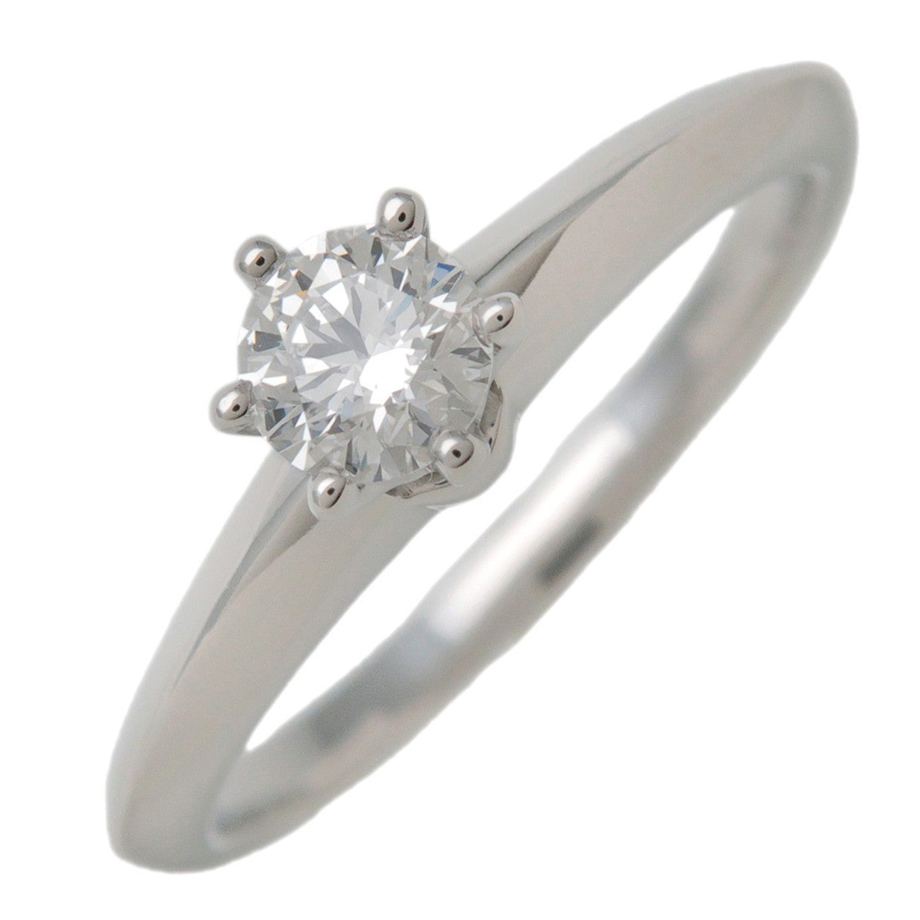 Tiffany & Co Solitaire Diamond Ring 0.22ct PT950 US4.5 EU48 HK9