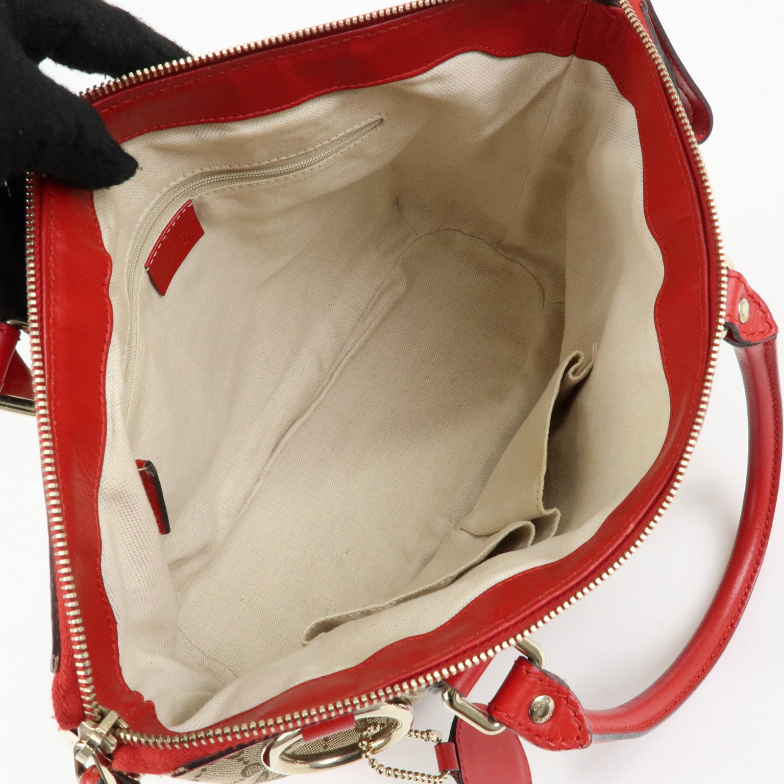 GUCCI Sukey Interlocking G GG Canvas Leather 2Way Bag 247902