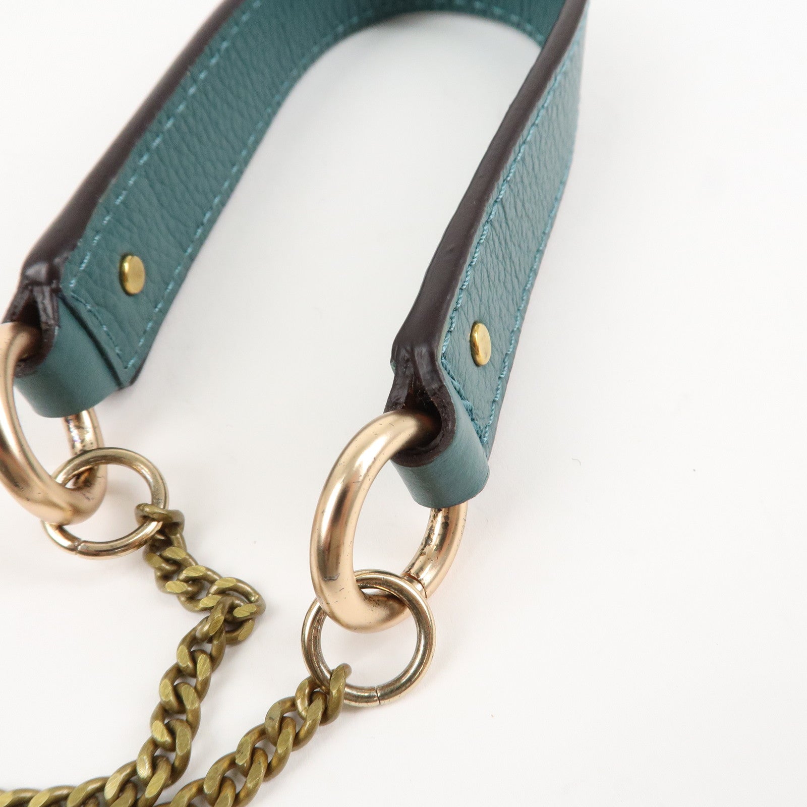 Chloe See By Chloe Joan Leather Suede Shoulder Bag Turquoise Blue Used