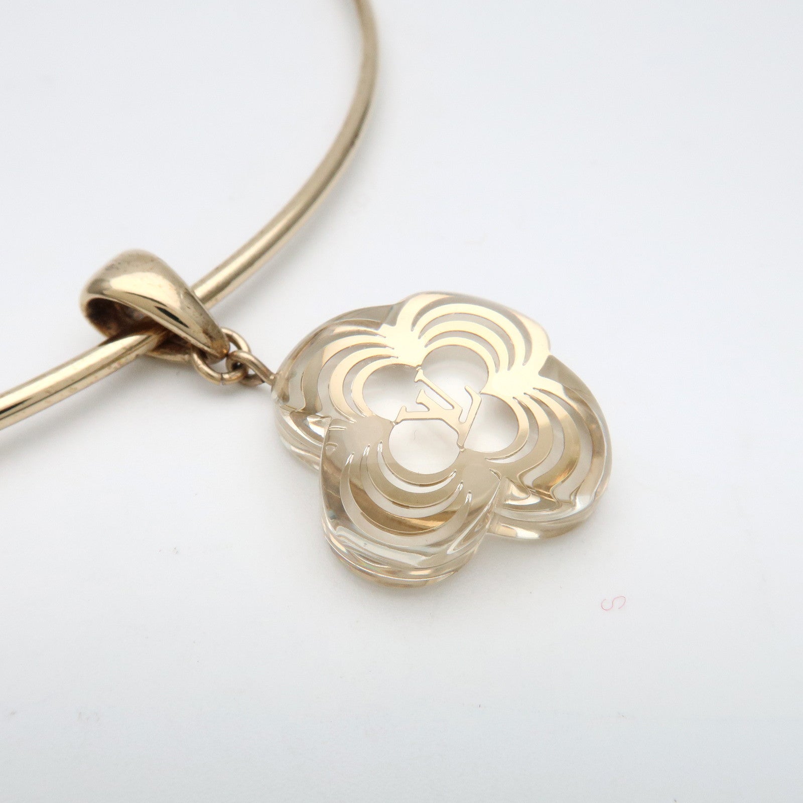 Louis Vuitton Collier à la folie Choker Metal Plastic Gold M65622