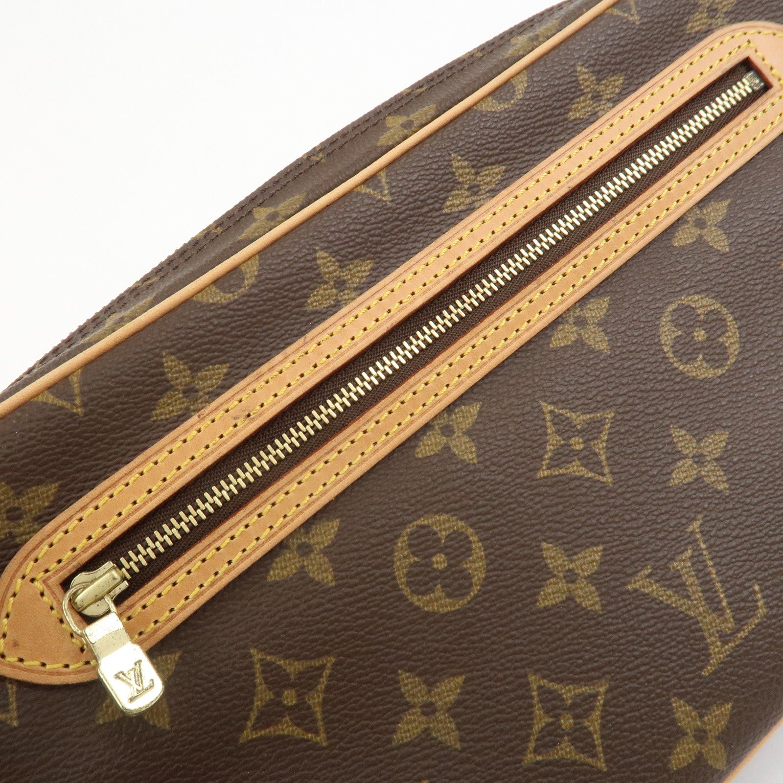 Louis Vuitton Monogram Marly Dragonne GM Clutch Bag Brown M51825