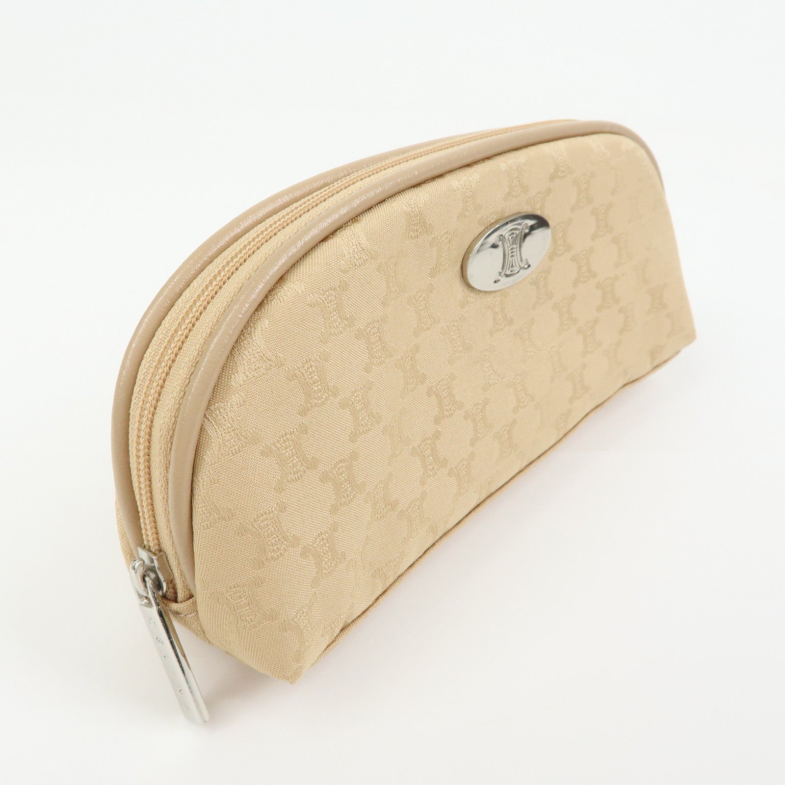 CELINE Macadam Set of 2 Sunglasses Case Handkerchief Beige Blue