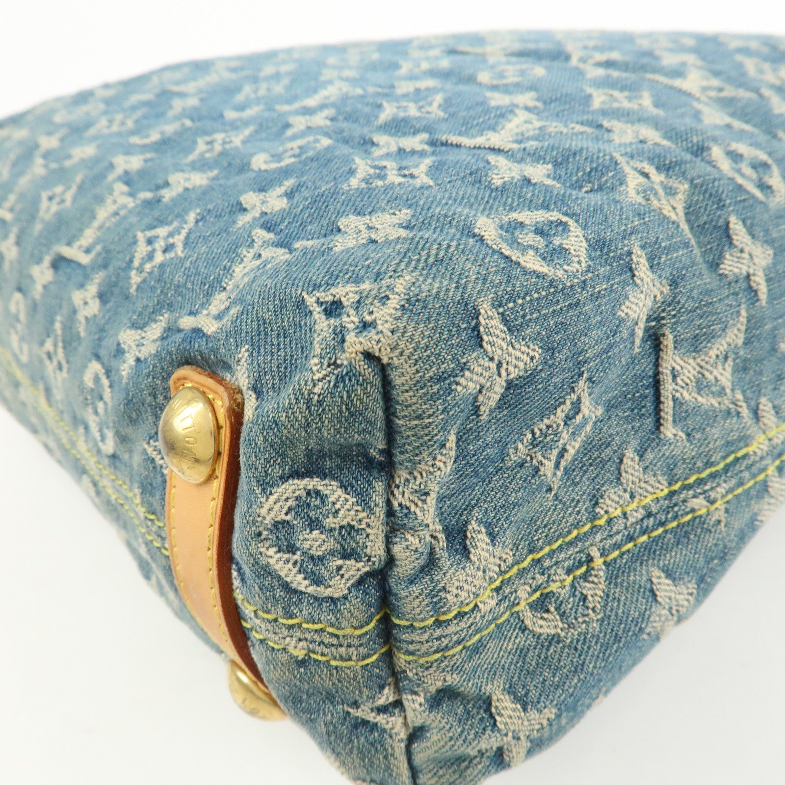 Louis Vuitton Monogram Denim Baggy GM Shoulder Bag Blue M95048