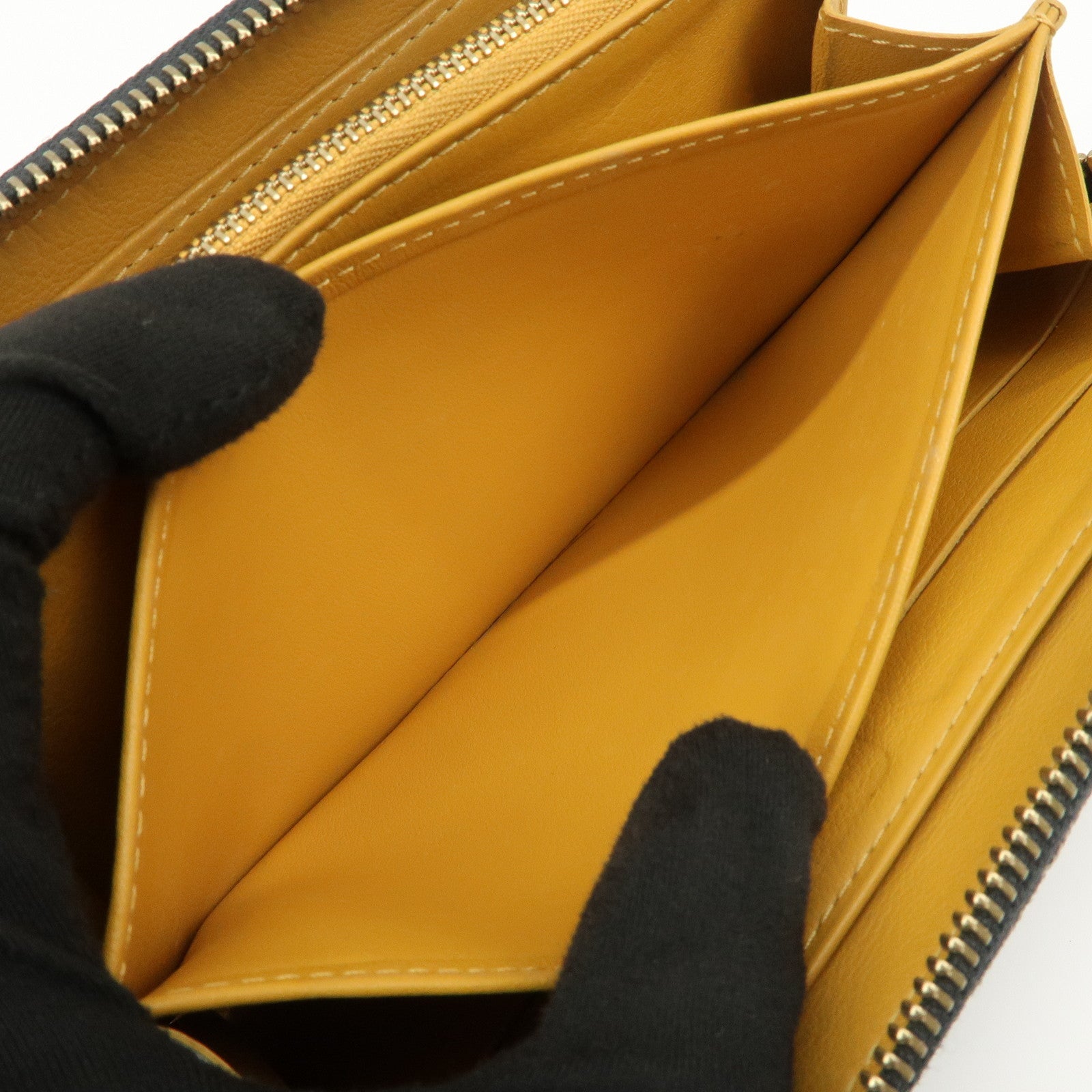 Louis Vuitton Monogram Denim Zippy Wallet Noir Black M95614