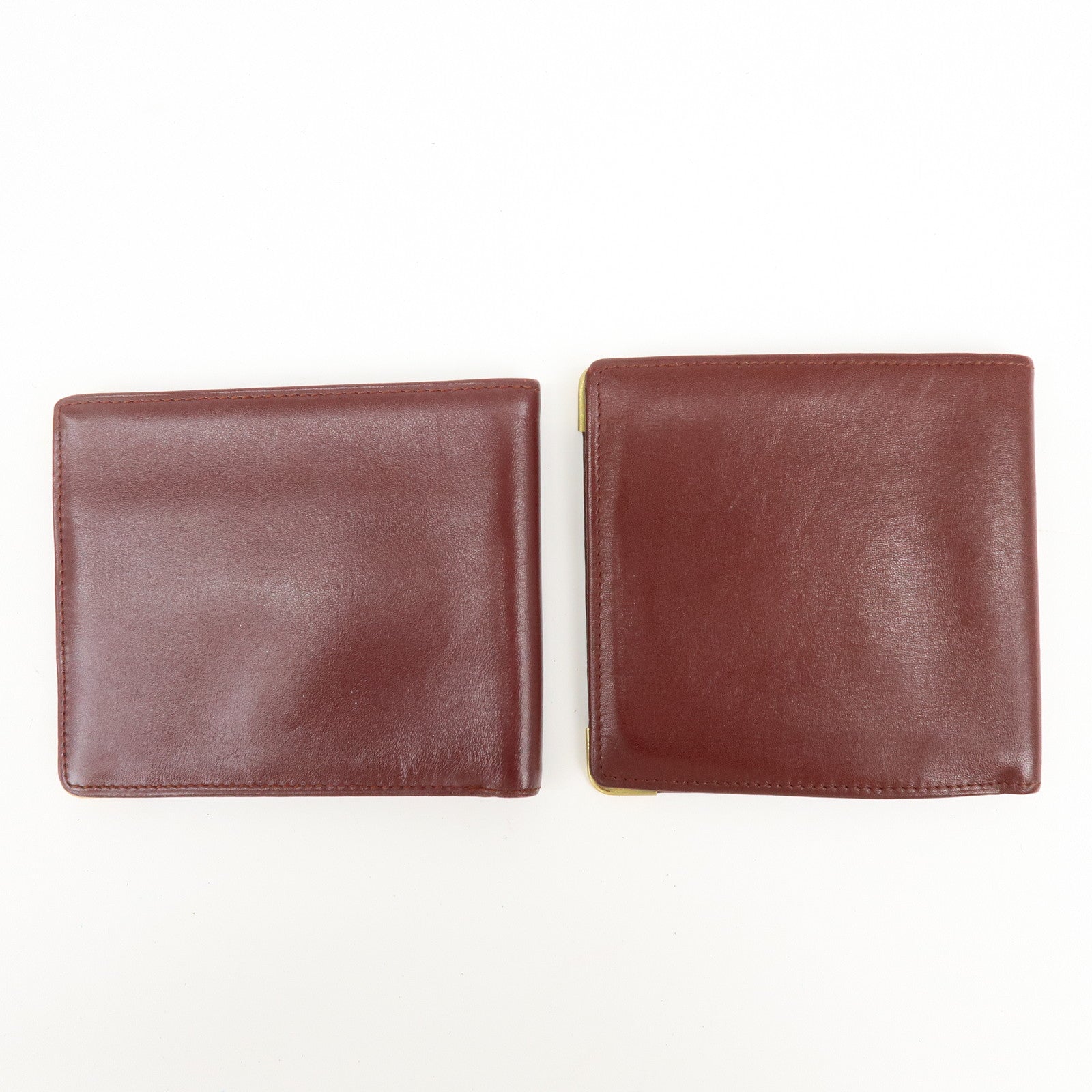 Cartier Must de Cartier Set of 2 Leather Compact Wallet Bordeaux