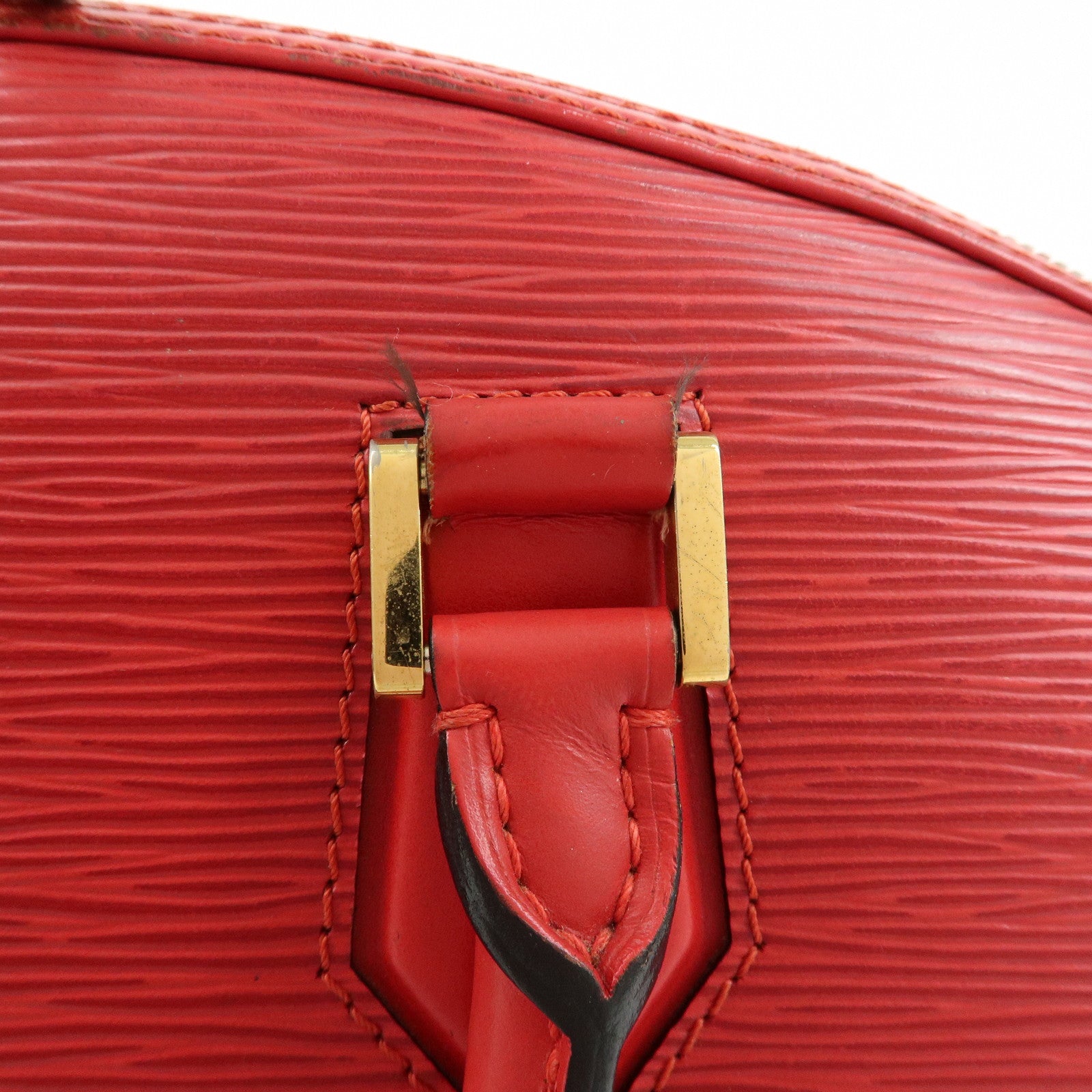 Louis Vuitton Epi Leather Jasmine Hand Bag Castilian Red M52087