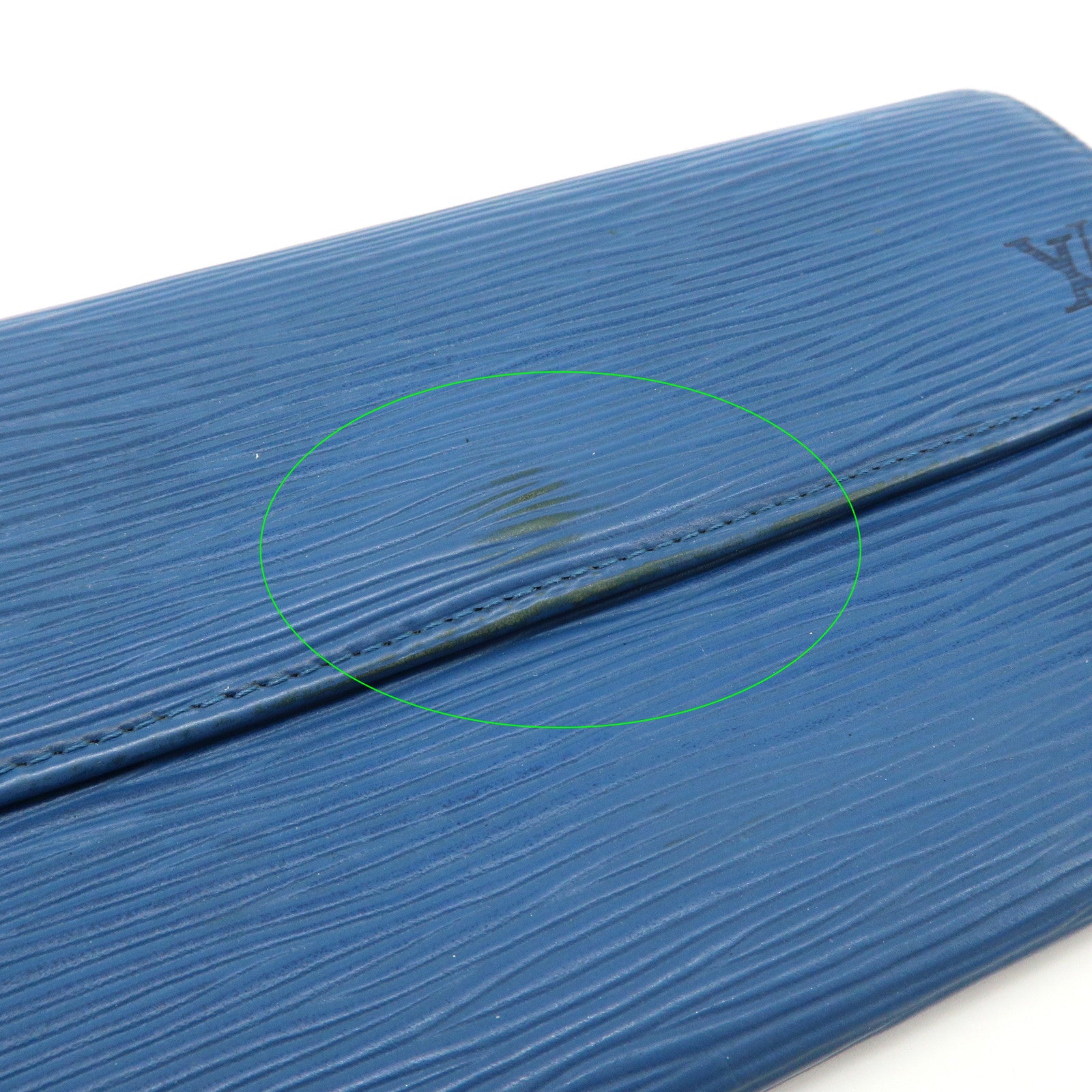 Louis Vuitton Epi Set of 3 Long Wallet Blue Green M63574 M63575 Used