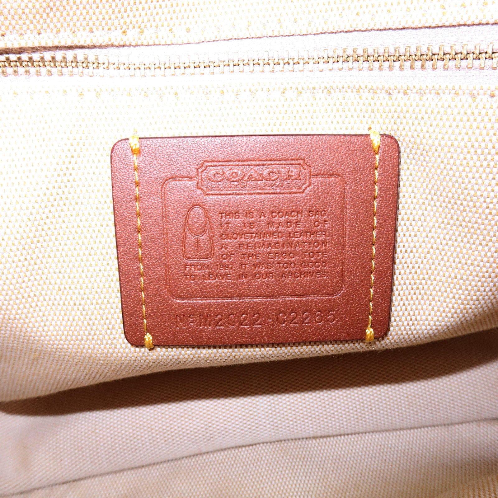 COACH Ergo Leather Shoulder Bag Hand Bag Brown Gradation