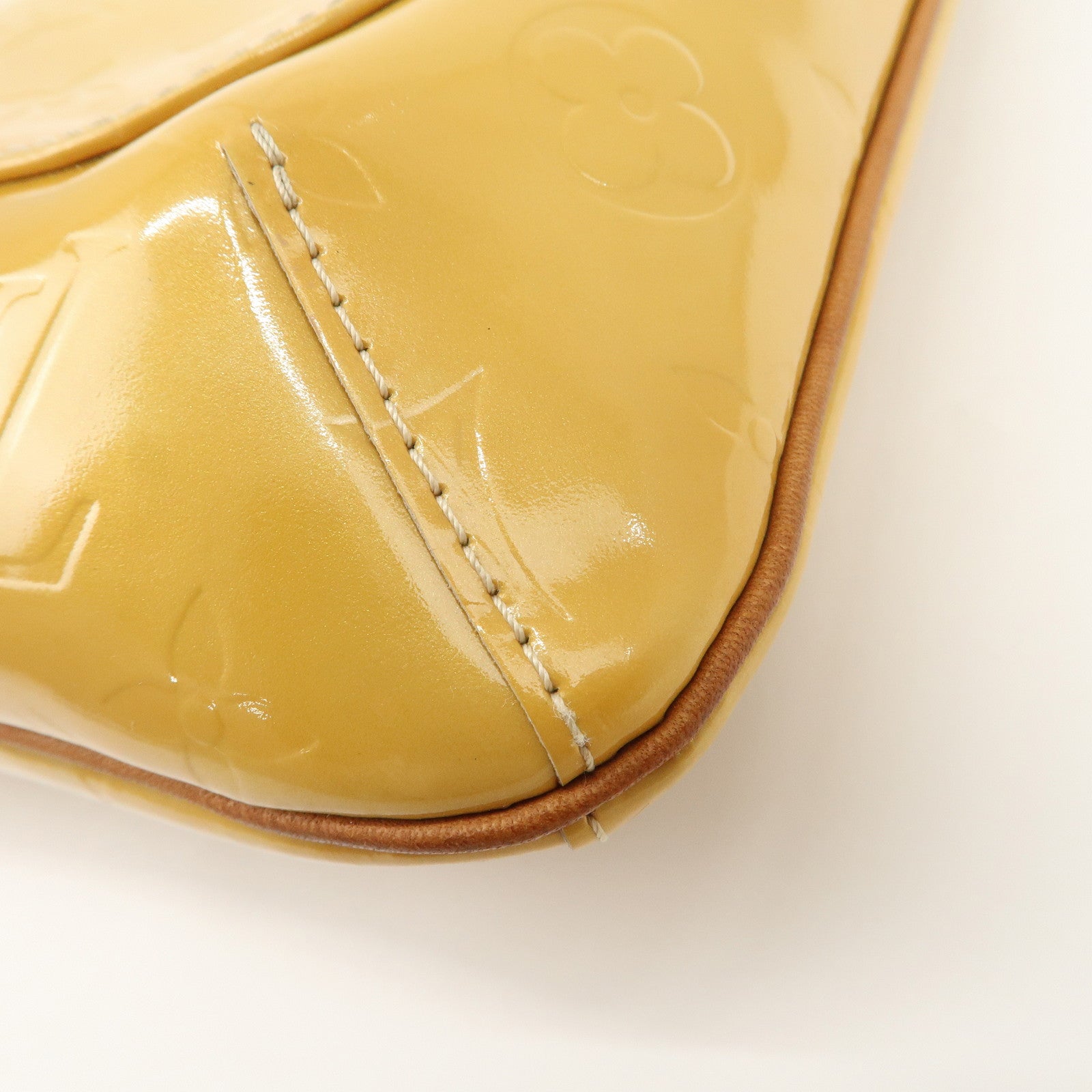 Louis Vuitton Vernis Thompson Street Shoulder Bag Beige M91008 Used