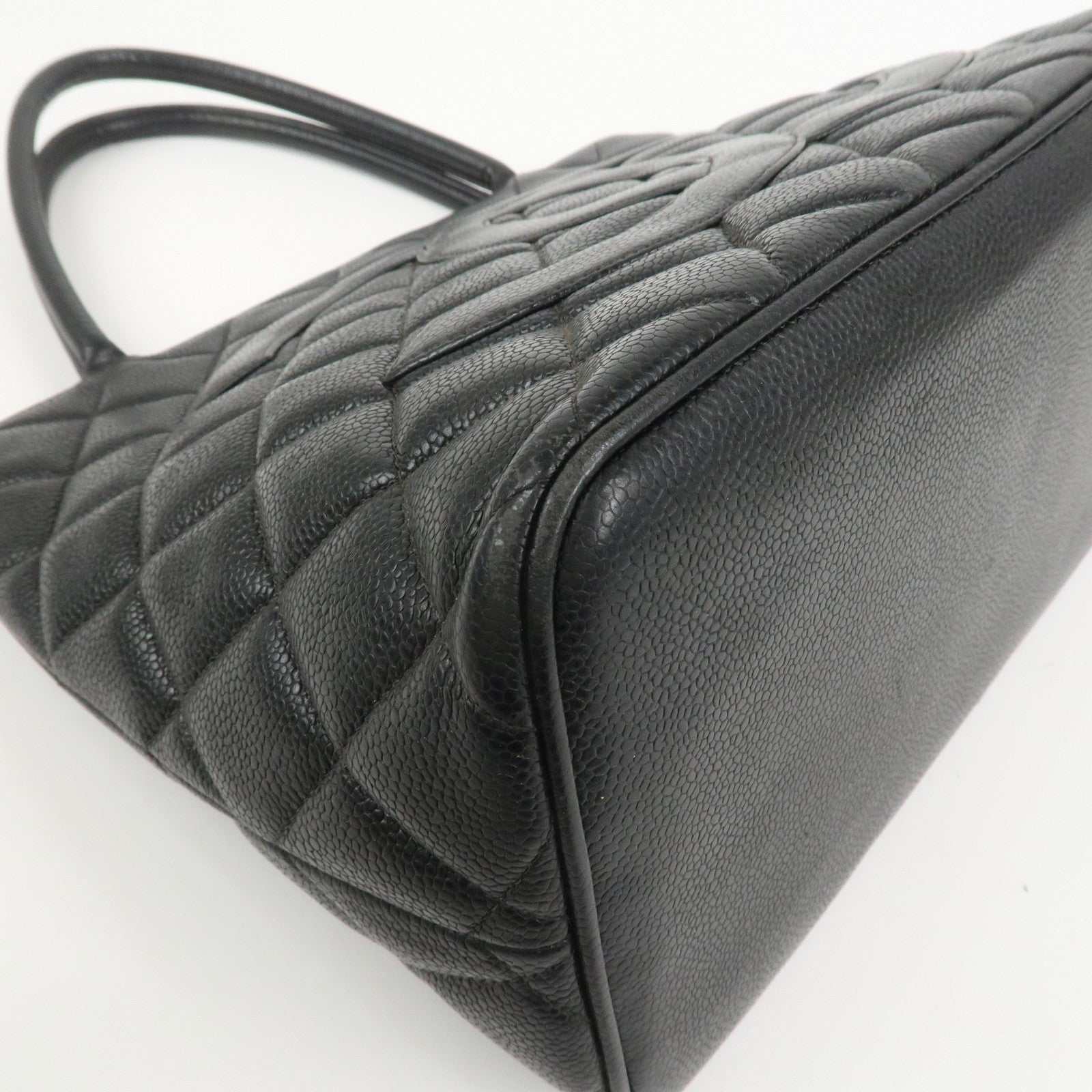 CHANEL COCO Mark Matelasse Medallion Tote Bag Hand Bag A01804