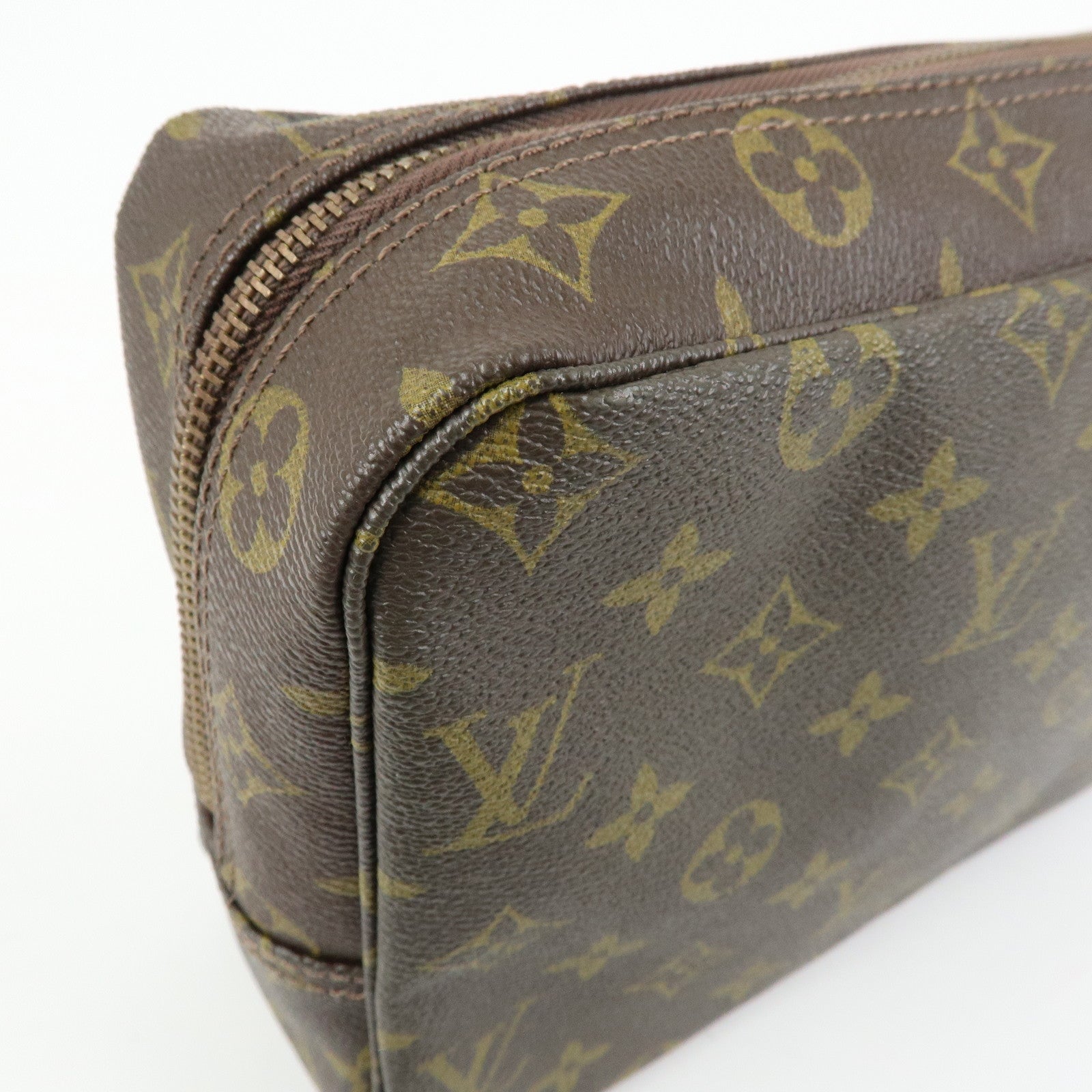 Louis Vuitton Monogram Trousse Toilette 27 Pouch Brown M47522