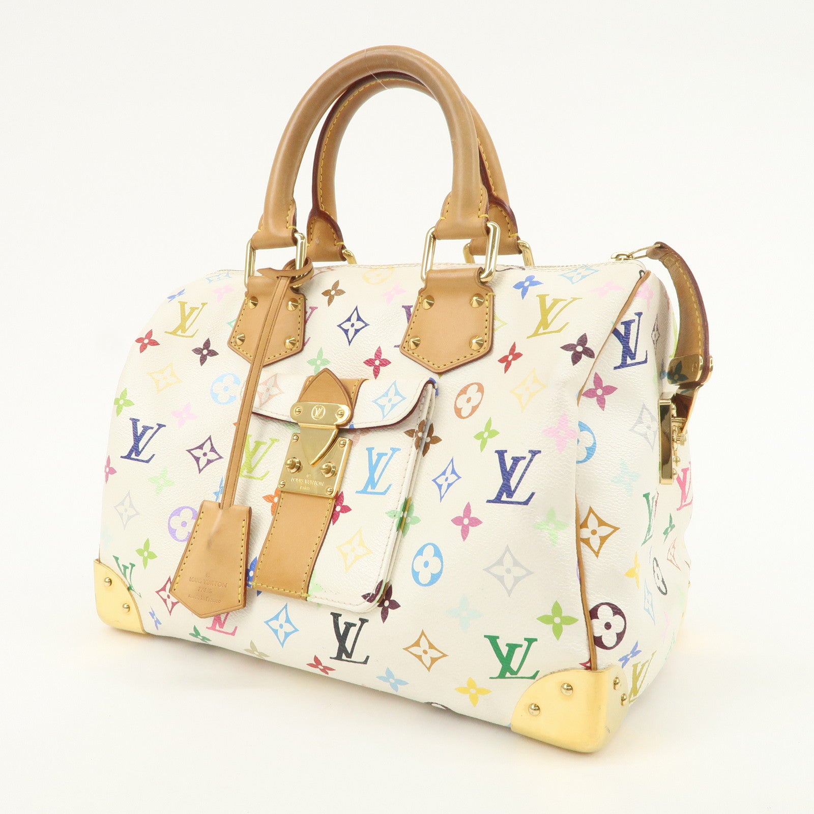 Louis Vuitton Monogram Multicolor Hand Bag Blanc M92643