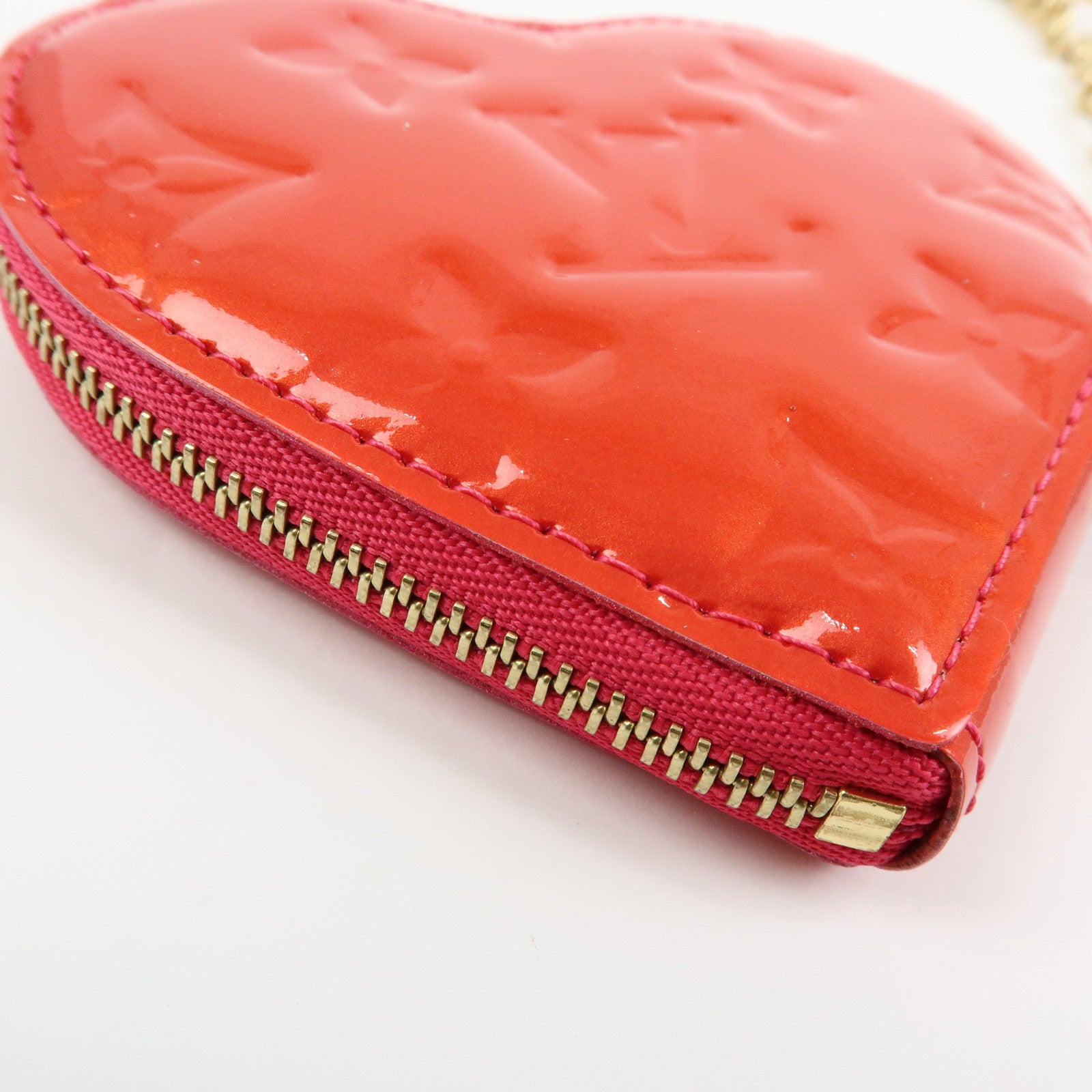 Louis Vuitton Monogram Vernis Porte Monnaie Coeur Coin Case M93657