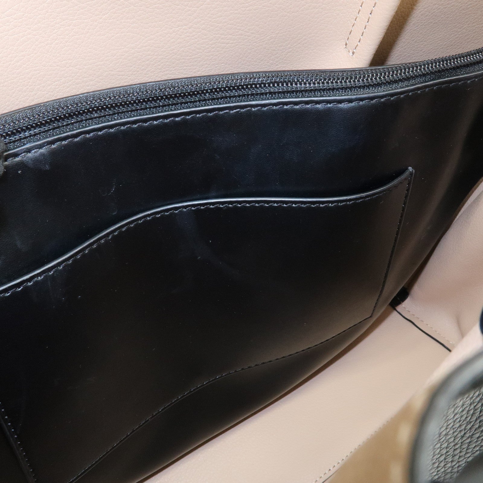 MICHAEL KORS Logo Leather Shoulder Bag Hand Bag Black